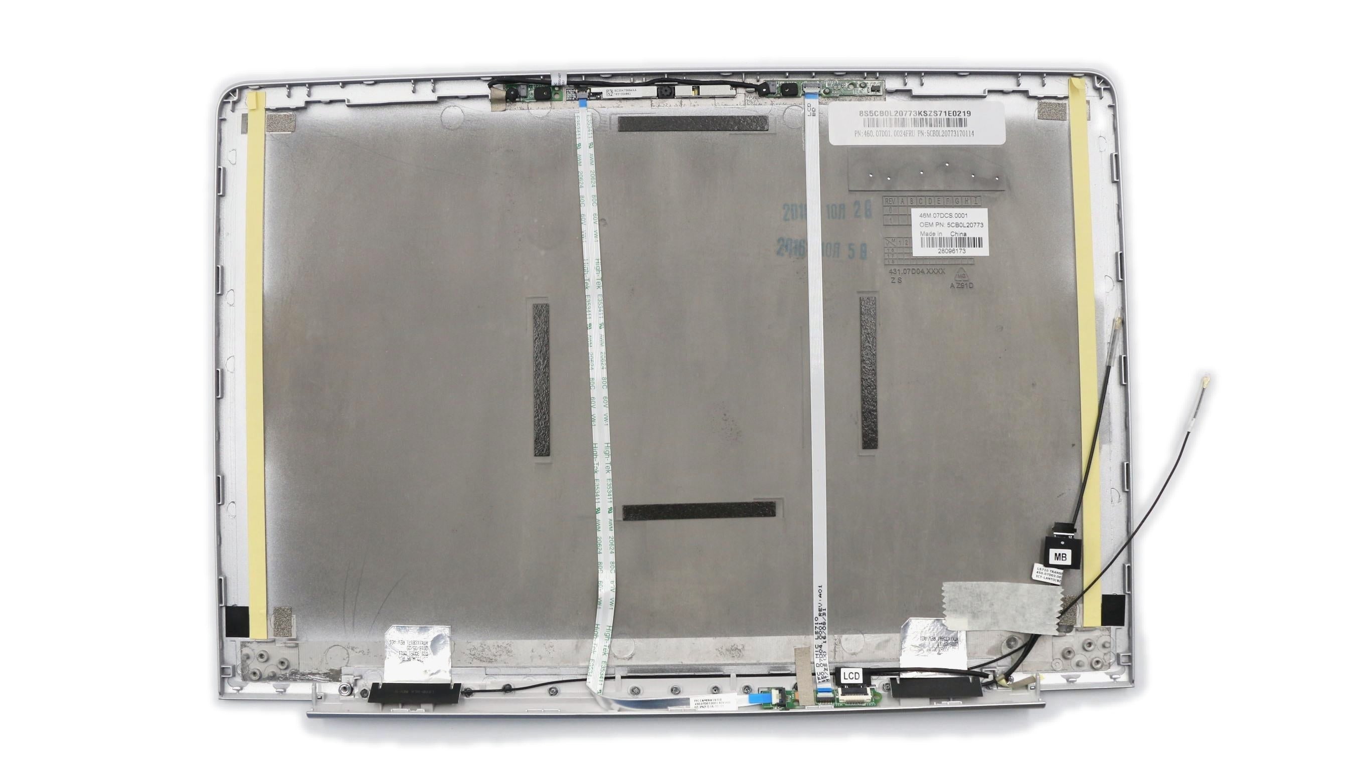 Lenovo ideapad 710S-13ISK COVER LCD_Cover W 80SW Silver W/Camera SBB0K73299