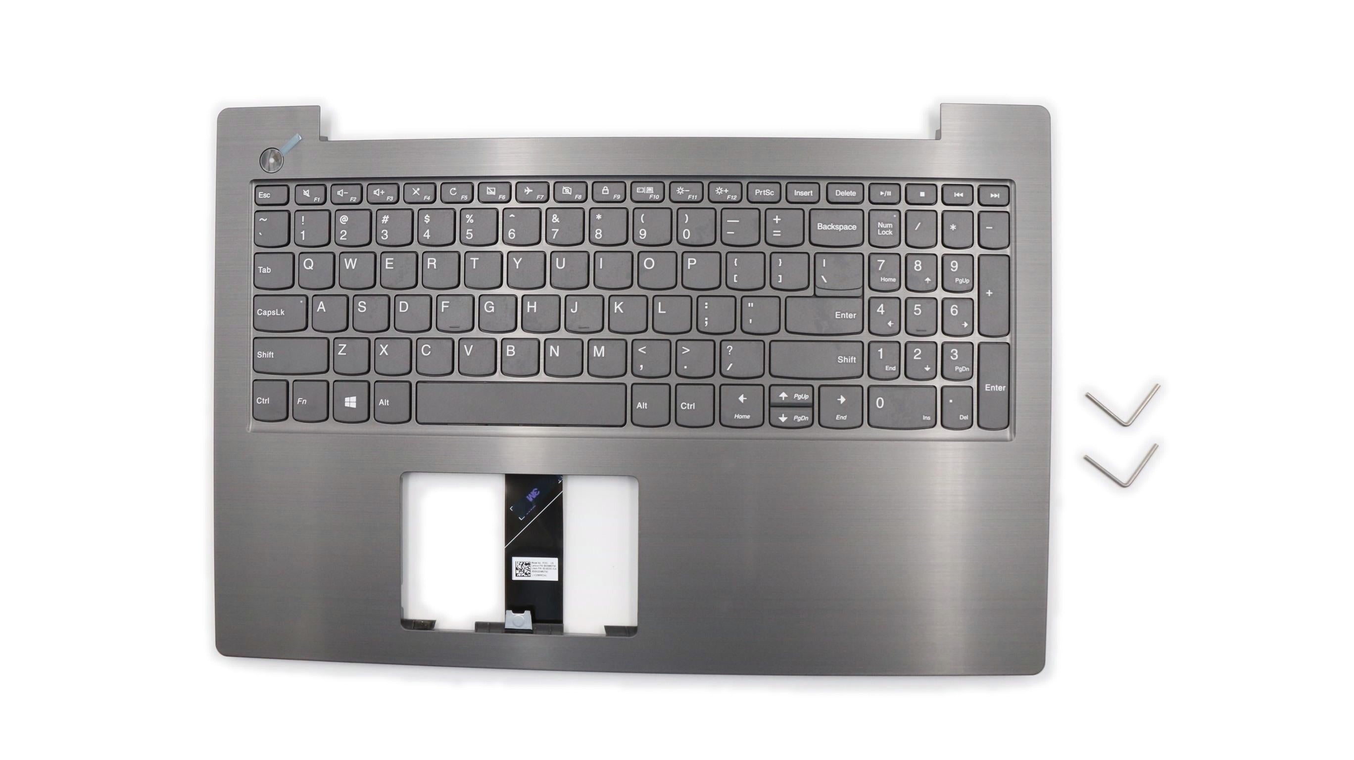 Lenovo Lenovo V330-15ISK / Lenovo V330-15IKB C-Cover with keyboard USA English Iron Grey Non-Backlight Non-Fingerprint US SBB0Q61284