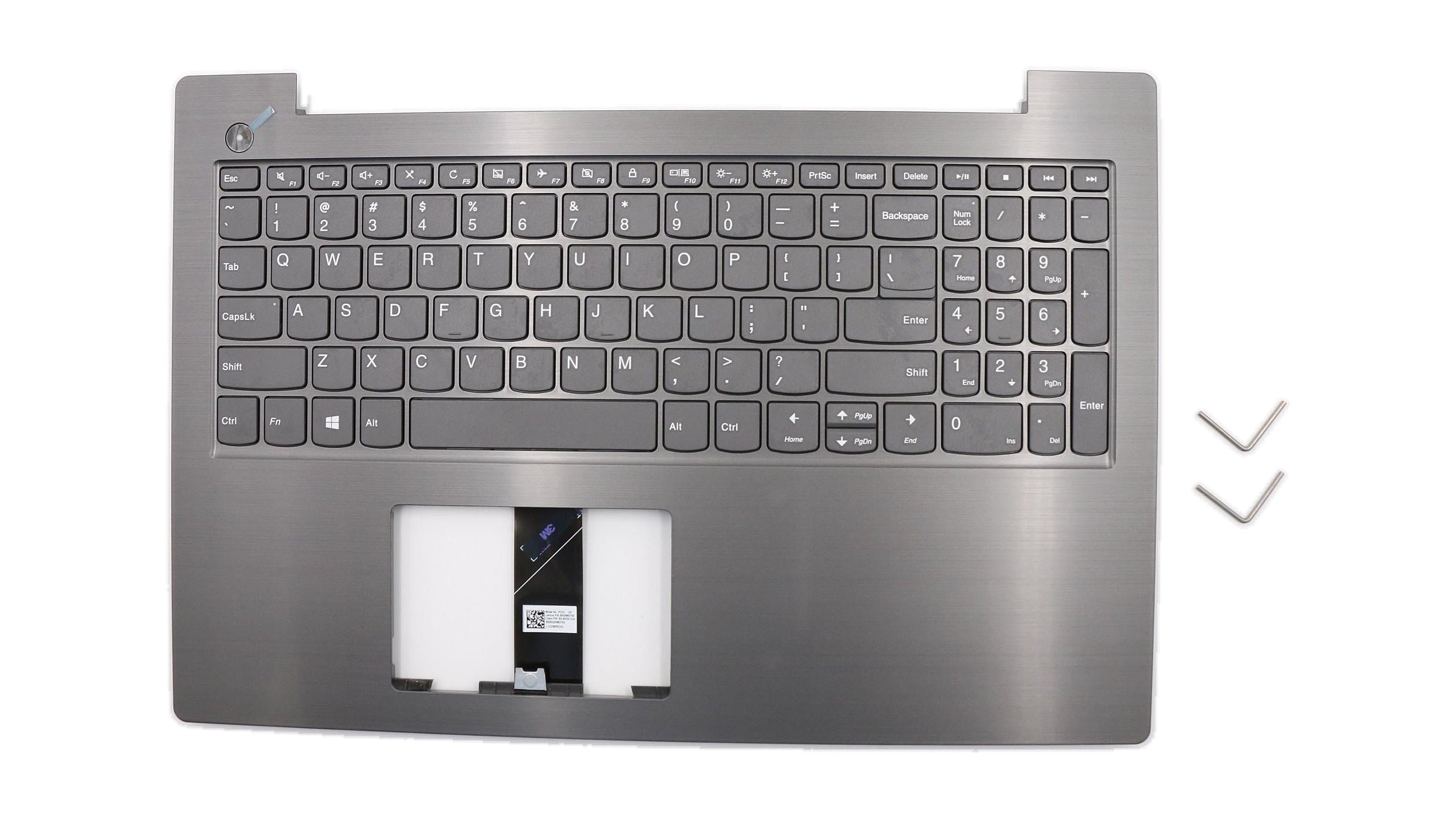 Lenovo Lenovo V330-15ISK / Lenovo V330-15IKB C-Cover with keyboard USA English Iron Grey Non-Backlight Non-Fingerprint US SBB0Q67267