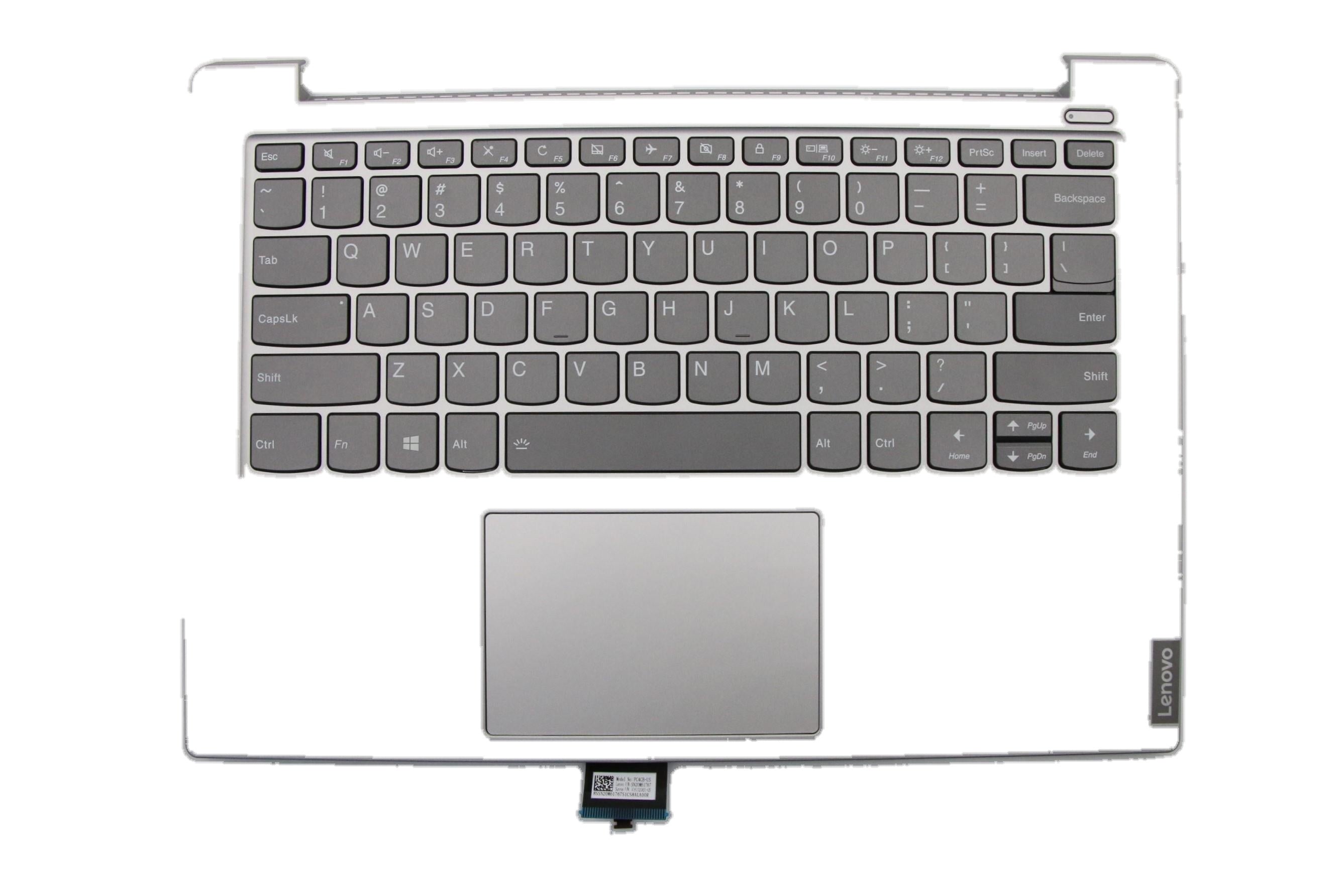 Lenovo ideapad S340-14IWL / ideapad S340-14IIL C-Cover with keyboard USA English Platinum Grey Backlight US SBB0W42663