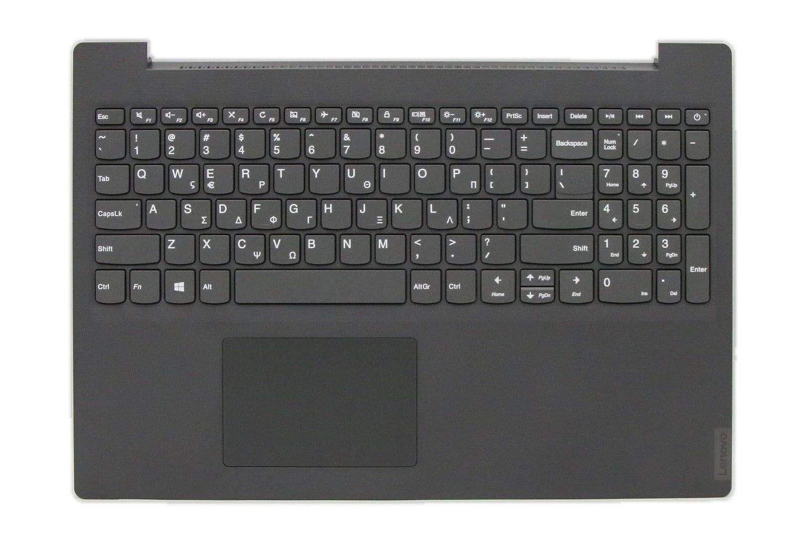 Lenovo Lenovo V155-15API C-Cover with keyboard Greek Iron Grey Non-Backlight US SBB0U34451