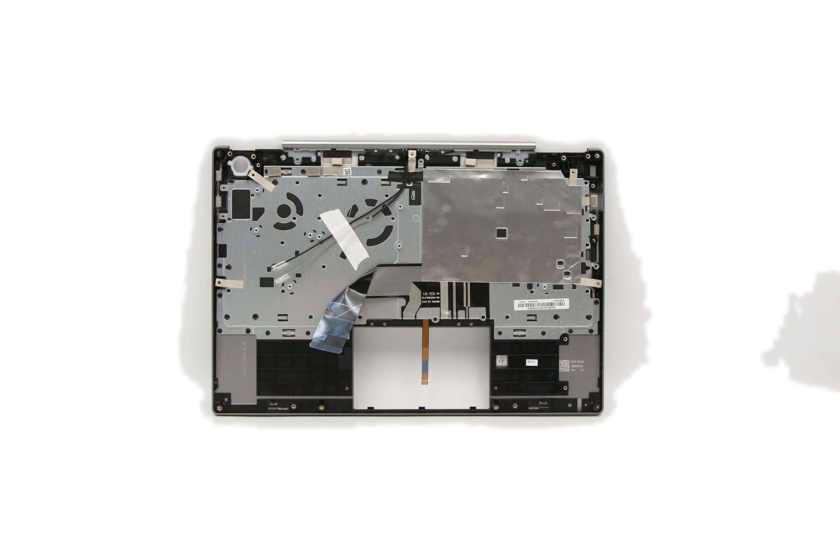 Lenovo ThinkBook 13s-IWL Laptop C-Cover with keyboard USA English Mineral Grey Backlight US SBB0U34672