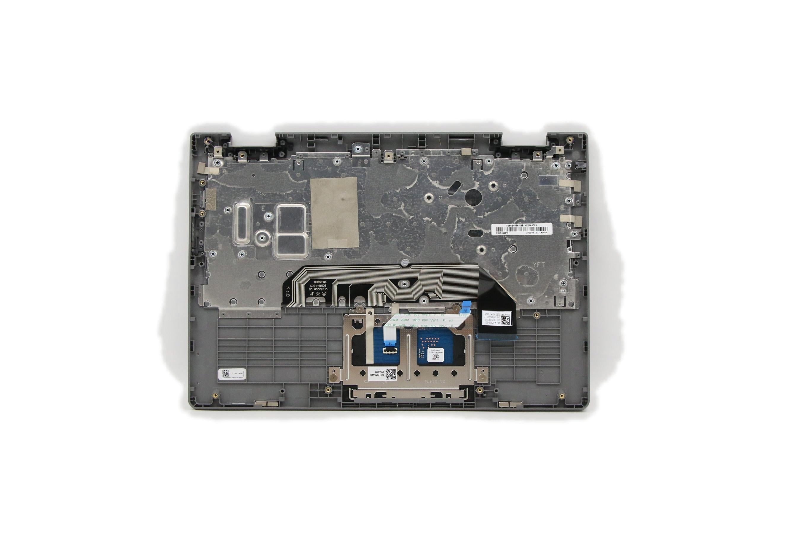 Lenovo ideapad Flex 3-11IGL05 C-Cover with keyboard USA English Platinum Grey Non-Backlight Non-Fingerprint US SBB0X49746