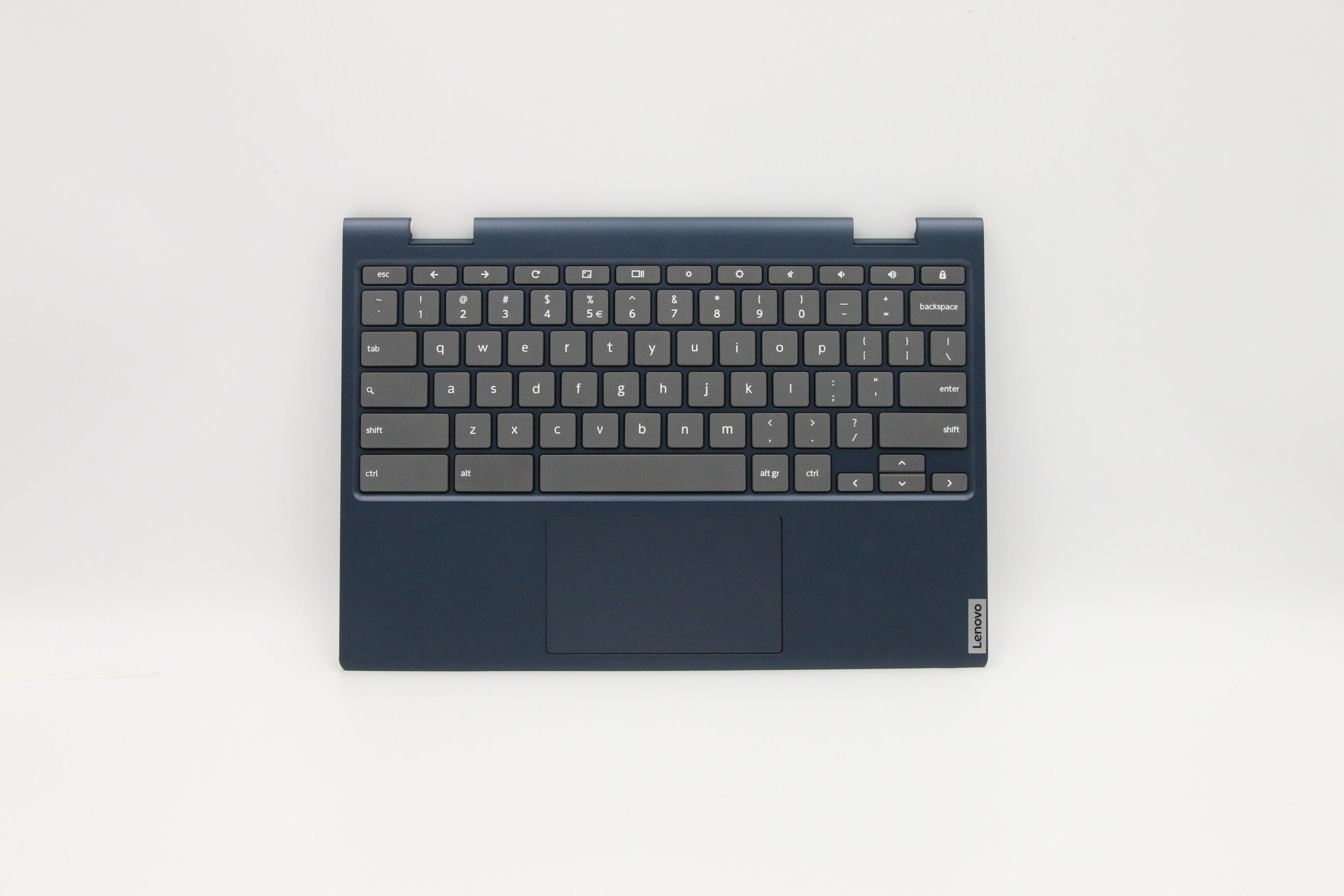 Lenovo ideapad Flex 3 CB-11IGL05 C-Cover with keyboard US English Euro Abyss Blue Non-Backlight US 5CB0Z32206