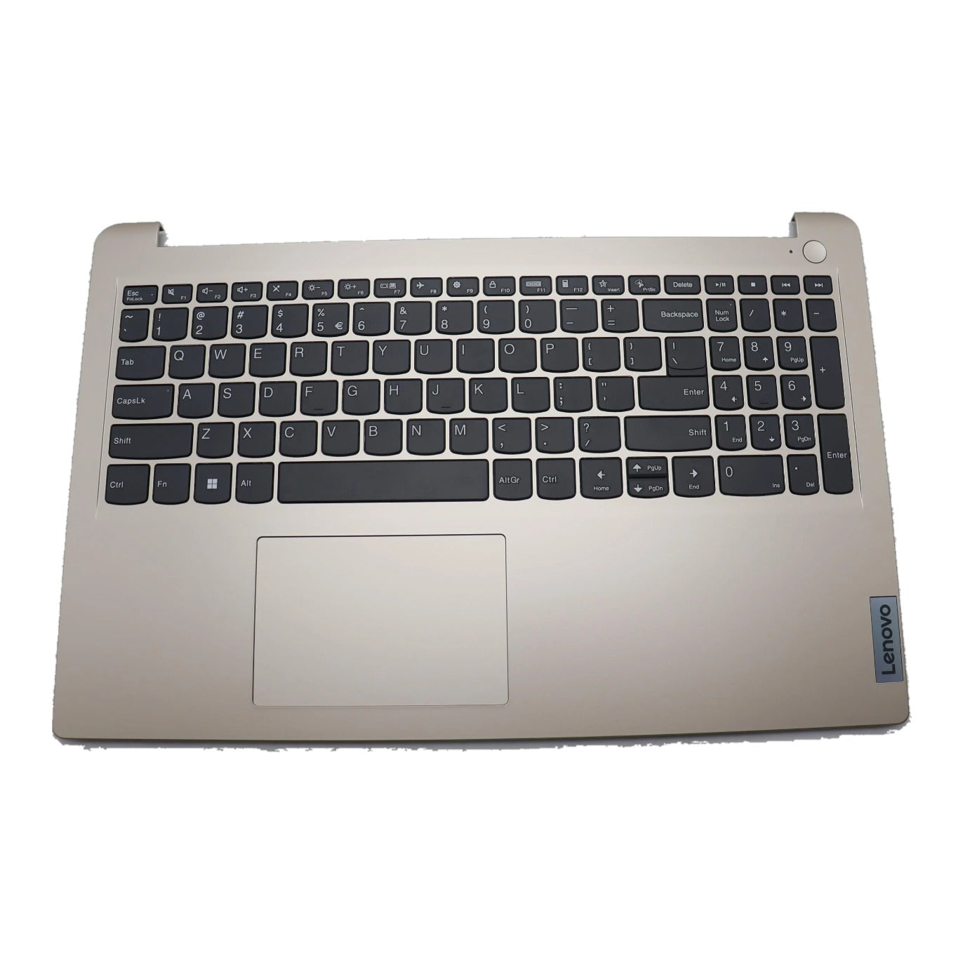 Lenovo IdeaPad 1 15AMN7 Type 82VG C-Cover Palmrest with US English Euro Keyboard Non-Fingerprint Sand 5CB1J52358