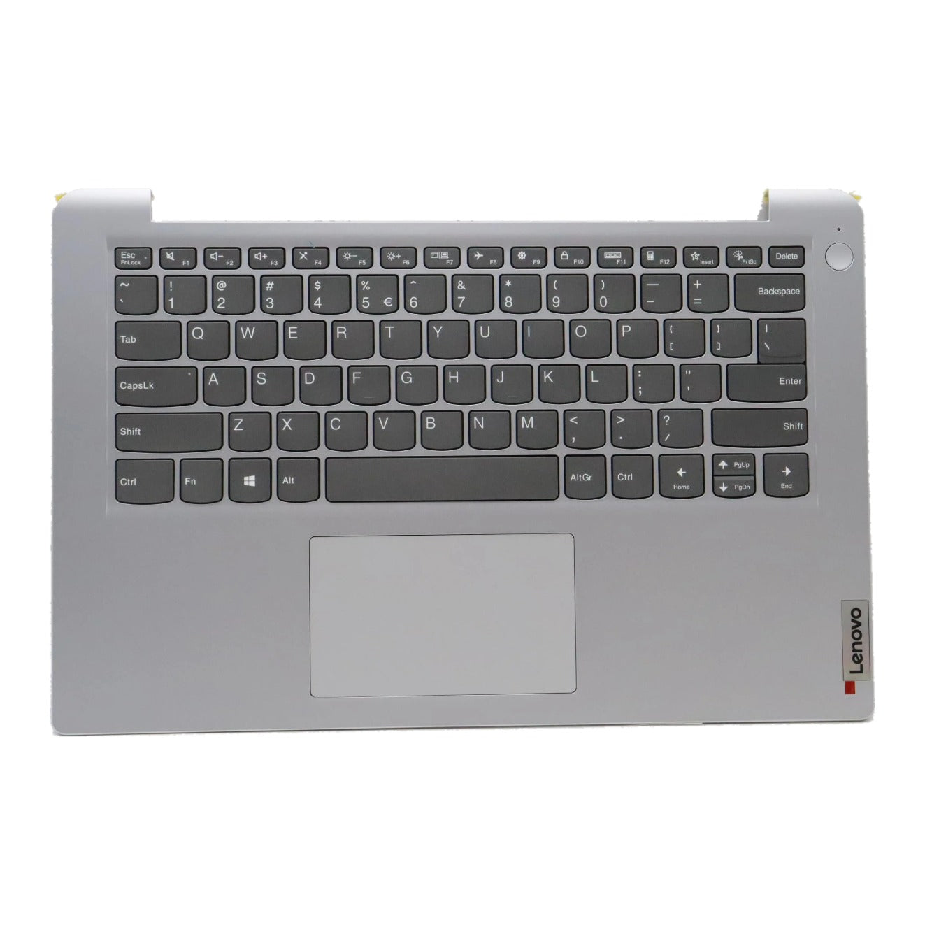 Lenovo IdeaPad 1 14AMN7 Type 82VF C-Cover Palmrest with US English Euro Keyboard Non-Fingerprint Cloud Grey 5CB1J61051