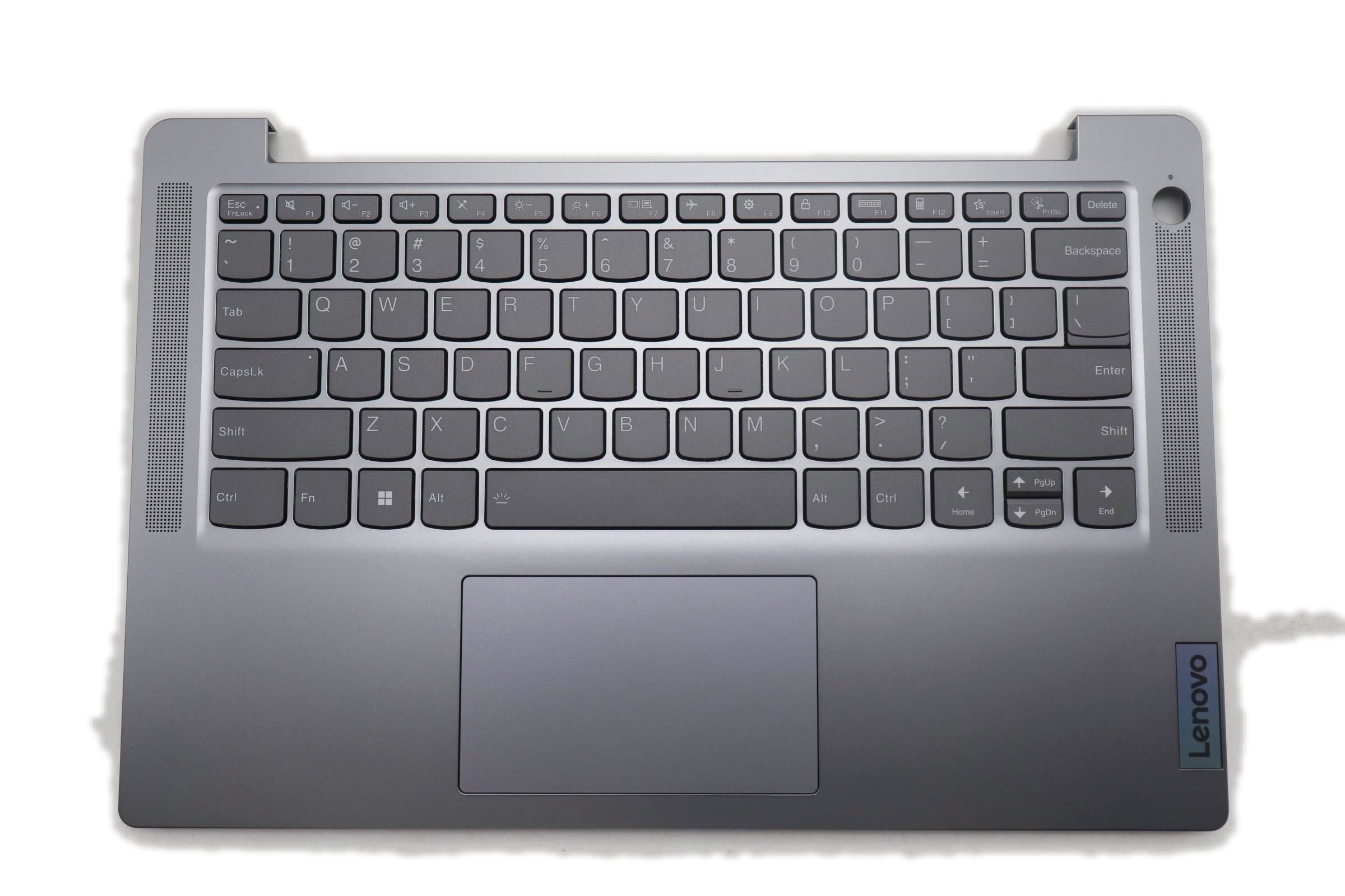 Lenovo IdeaPad Slim 3 14IAN8 Type 82XA C-Cover Palmrest with USA English Backlight Keyboard Fingerprint Arctic Grey 5CB1K80640