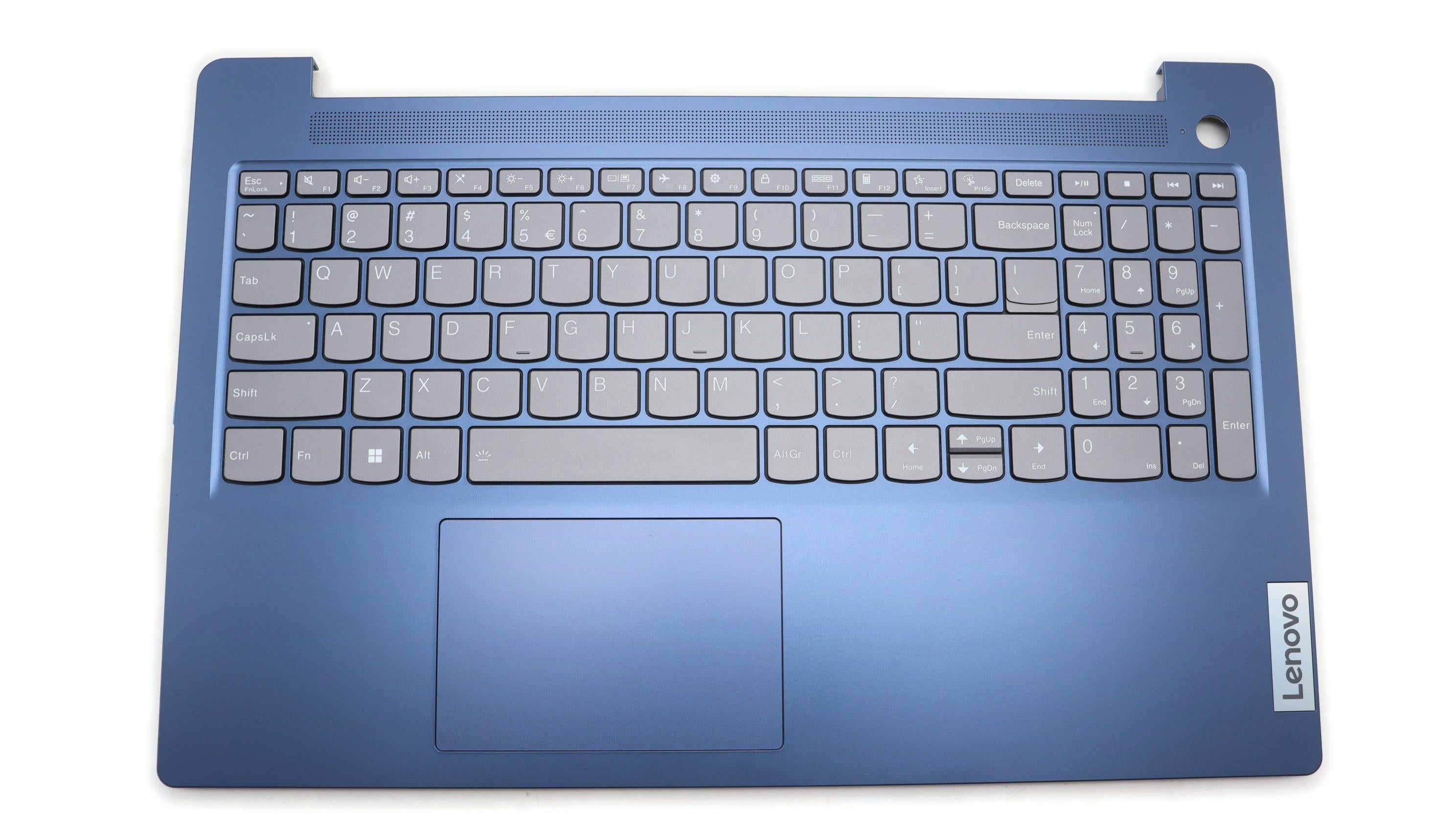 Lenovo IdeaPad Slim 3 15ABR8 Type 82XM C-Cover Palmrest with US English Euro Backlight Keyboard Fingerprint Abyss Blue 5CB1K95265