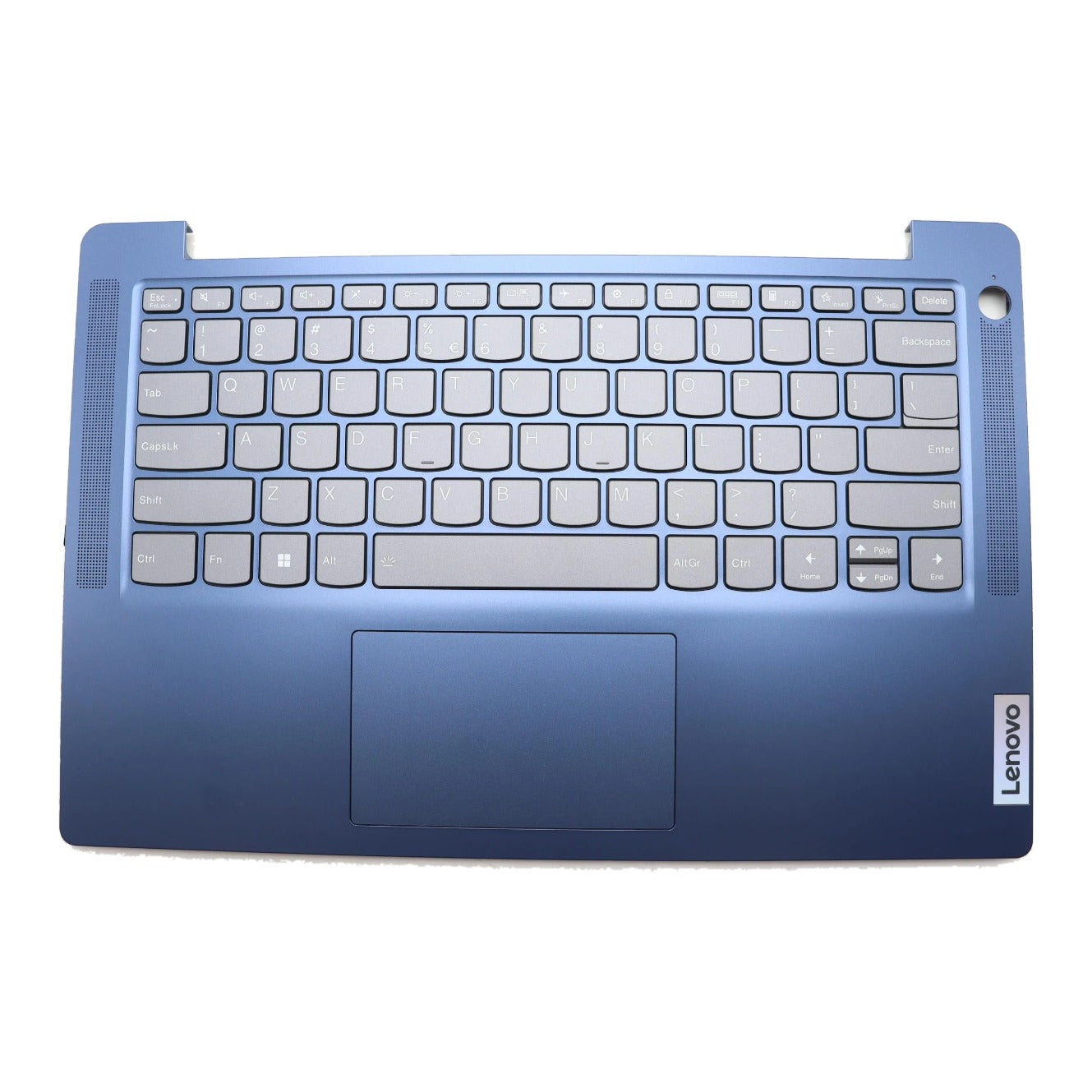 Lenovo IdeaPad Slim 3 14ABR8 Type 82XL C-Cover Palmrest with US English Euro Backlight Keyboard Fingerprint Abyss Blue 5CB1K97113
