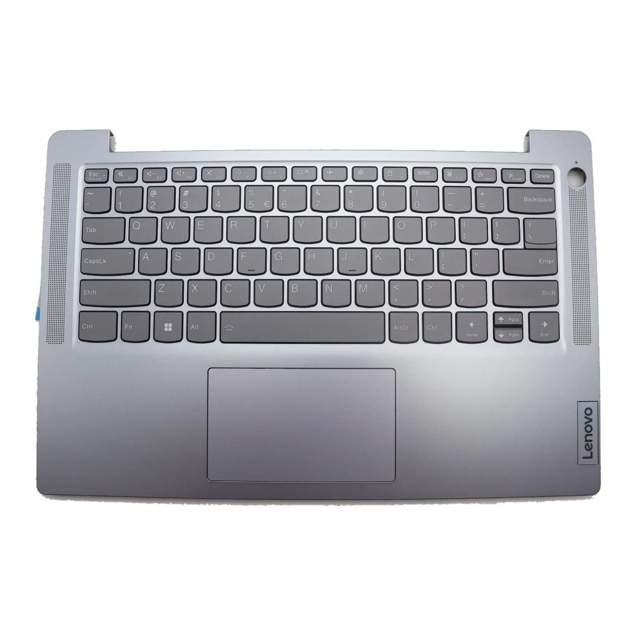 Lenovo IdeaPad Slim 3 14ABR8 Type 82XL C-Cover Palmrest with US English Euro Backlight Keyboard Fingerprint Arctic Grey 5CB1K97736