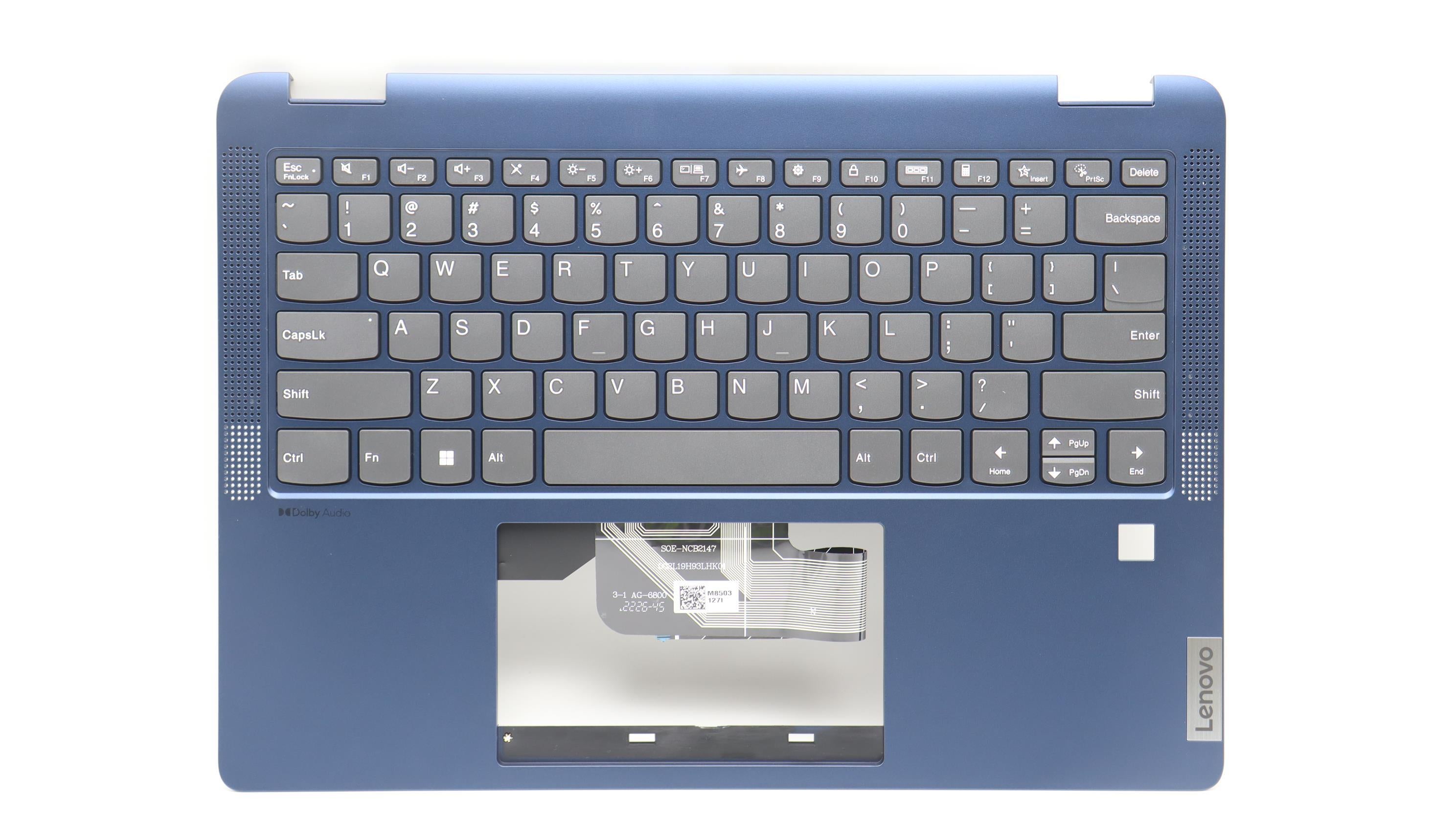 Lenovo IdeaPad Flex 5 14IRU8 Type 82Y0 C-Cover with keyboard English Abyss Blue US 5CB1L30625