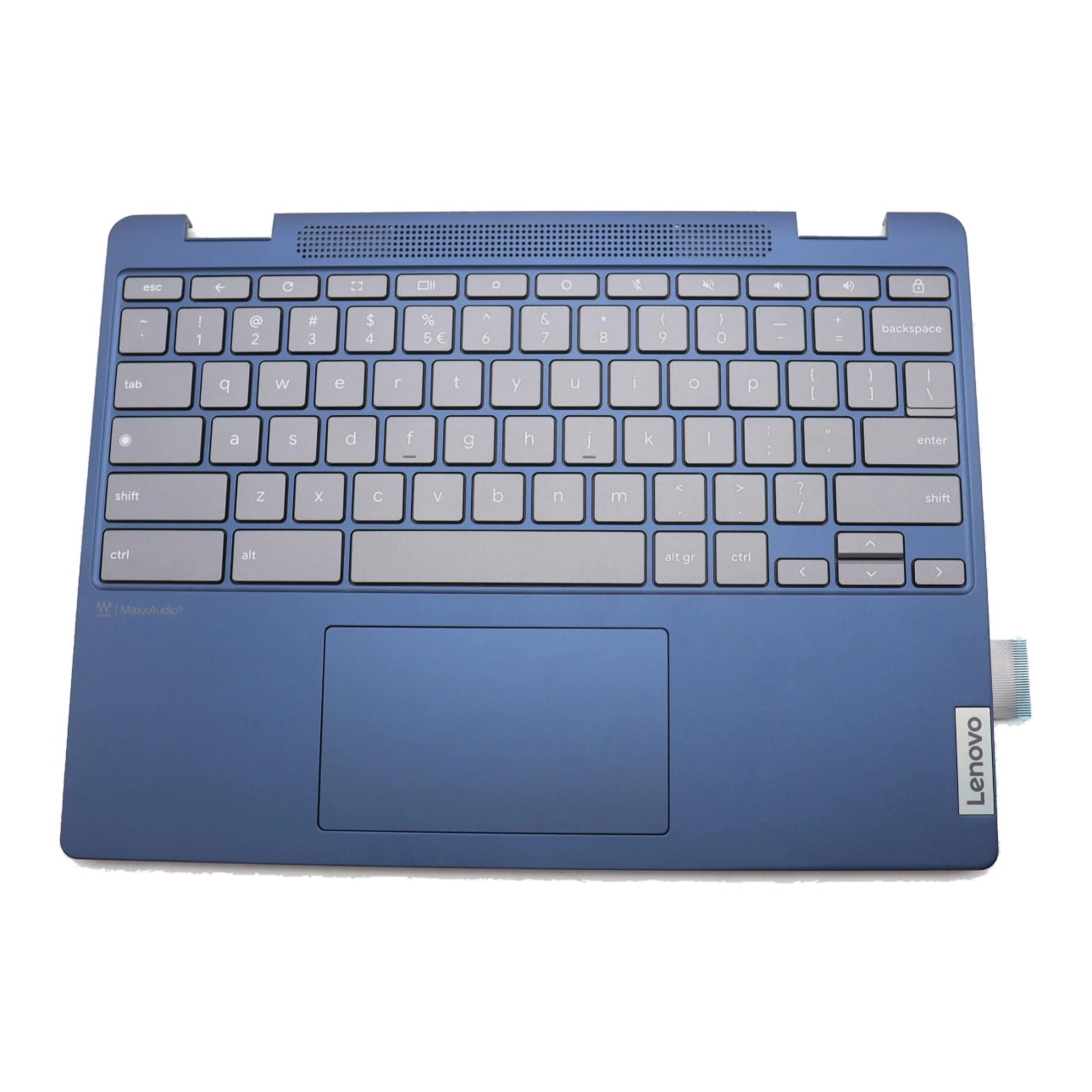Lenovo IdeaPad Flex 3 Chromebook 12IAN8 Type 82XH C-Cover Palmrest with US English Euro Backlit Keyboard Abyss Blue 5CB1L43359