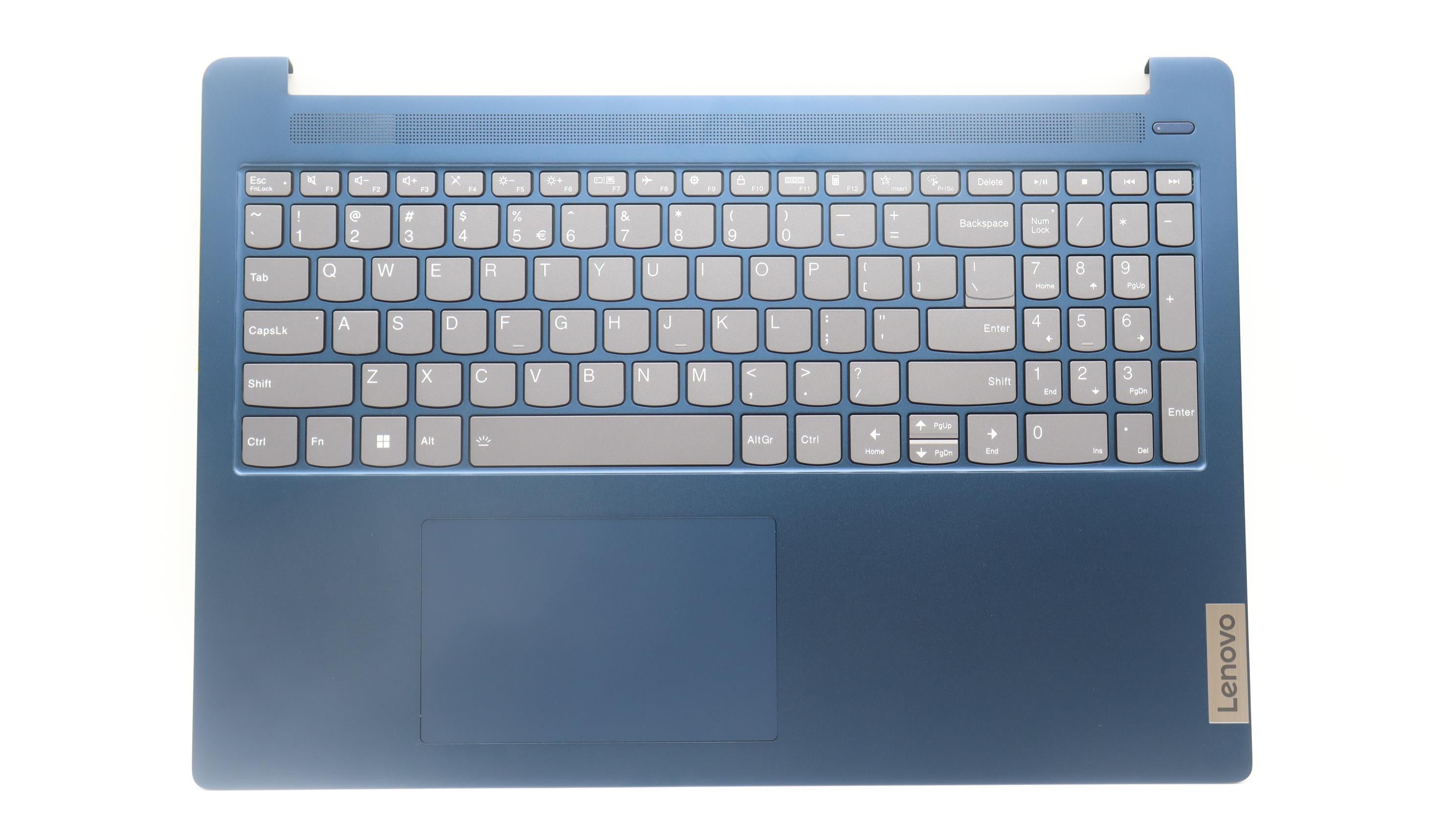 Lenovo IdeaPad Slim 5 16IAH8 Type 83BG C-Cover Palmrest with US English Euro Backlight Keyboard Non-Fingerprint Abyss Blue 5CB1L50538