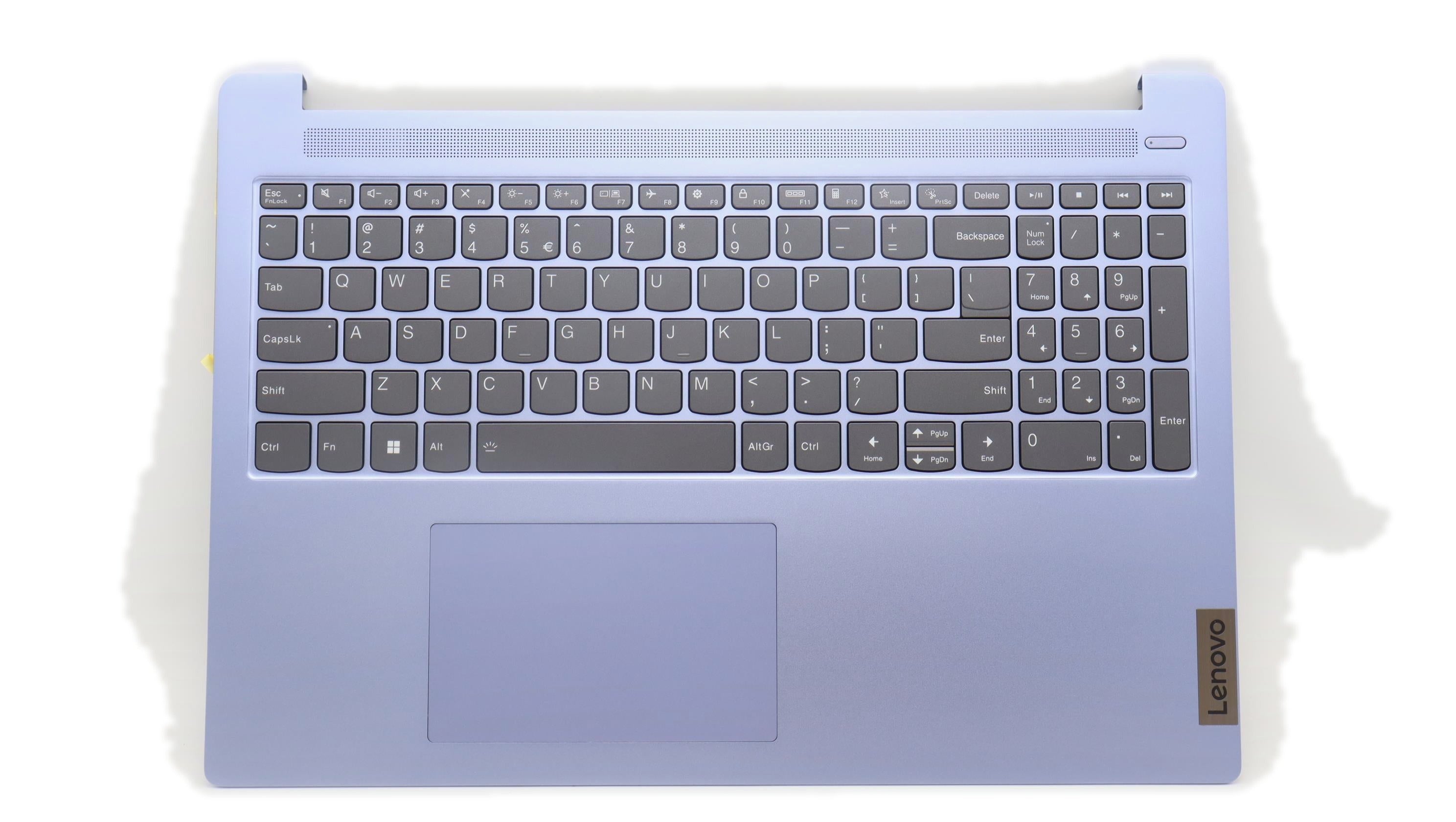 Lenovo IdeaPad Slim 5 16IAH8 Type 83BG C-Cover Palmrest with US English Euro Keyboard Backlit Non-Fingerprint Violet Aluminum 5CB1L50570