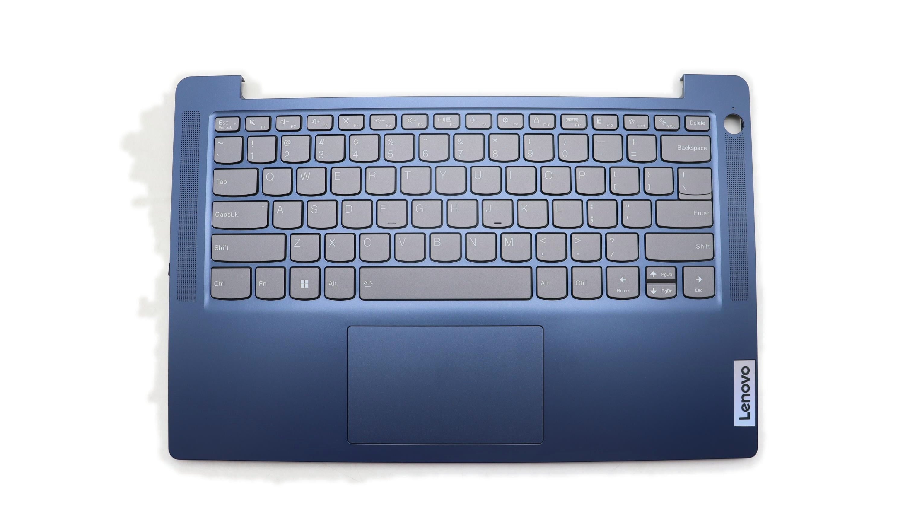Lenovo IdeaPad Slim 3 14IAH8 Type 83EQ C-Cover Palmrest with USA English Backlight Keyboard Fingerprint Abyss Blue 5CB1M46330