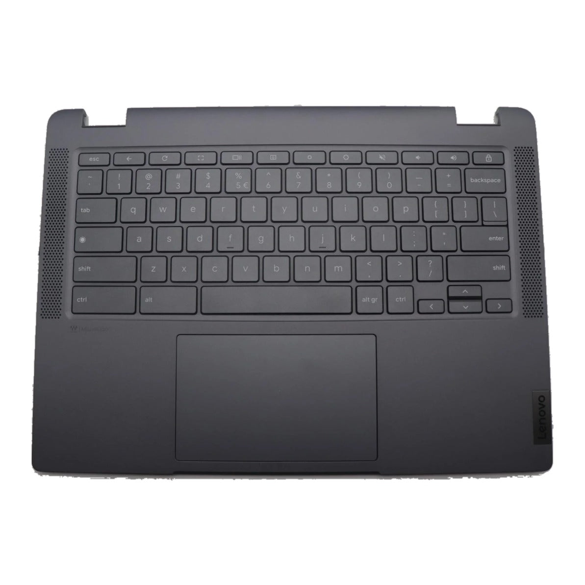 Lenovo IdeaPad Flex 5 Chromebook Plus 14IAU7 Type 83EK C-Cover Palmrest with US English Euro Stone Backlight Keyboard Non-Fingerprint Grey 5CB1M49361