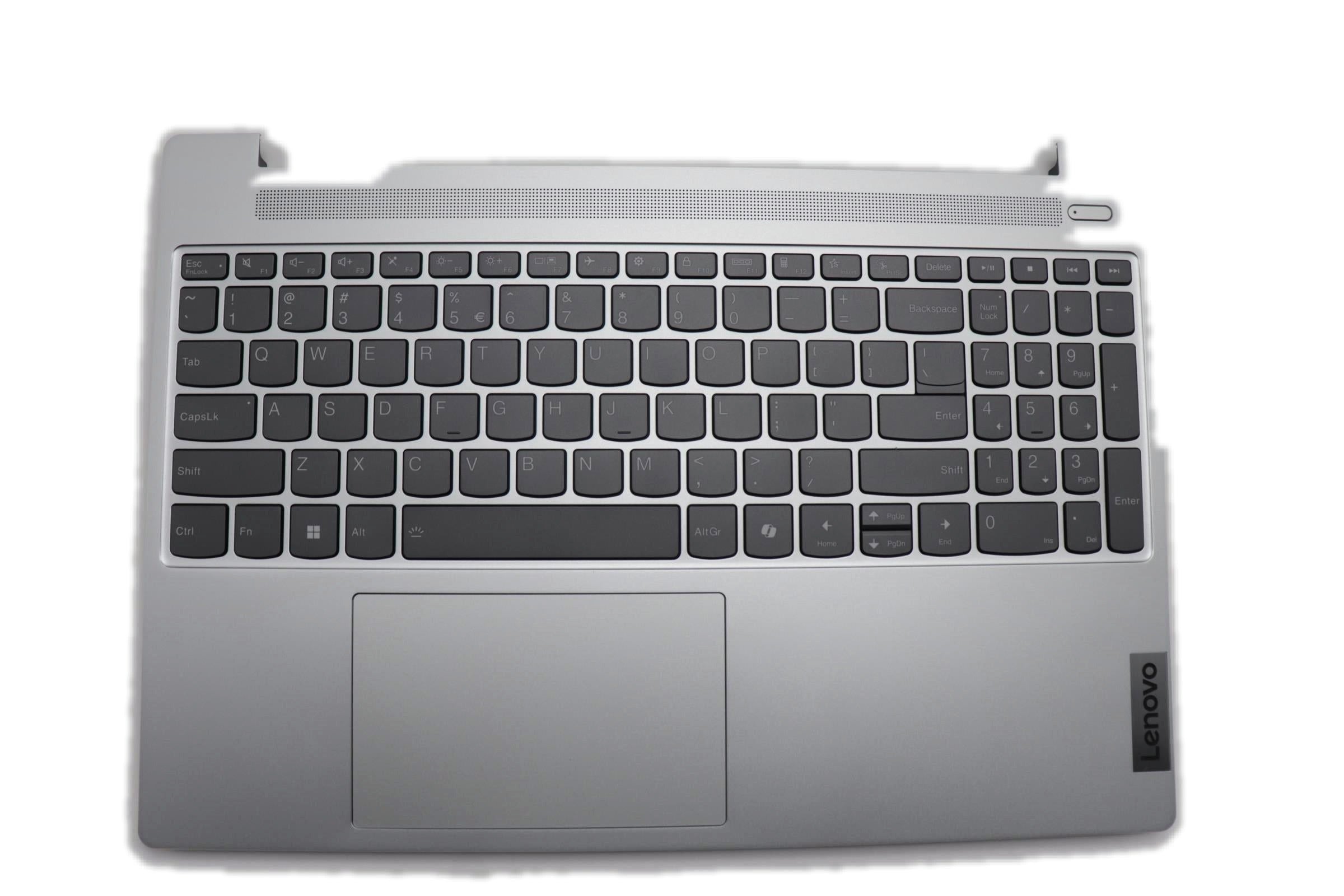 Lenovo IdeaPad Slim 5 15IRH9 Type 83G1 C-Cover Palmrest with US English Euro Backlight Keyboard Non-Fingerprint Cloud Grey 5CB1N78887