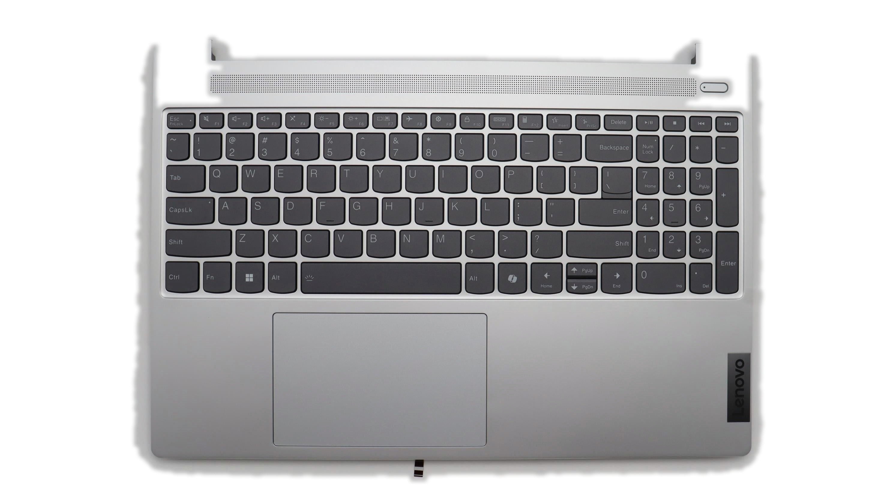 Lenovo IdeaPad Slim 5 15IRH9 Type 83G1 C-Cover Palmrest with USA English Backlight Keyboard Non-Fingerprint Cloud Grey 5CB1N78915