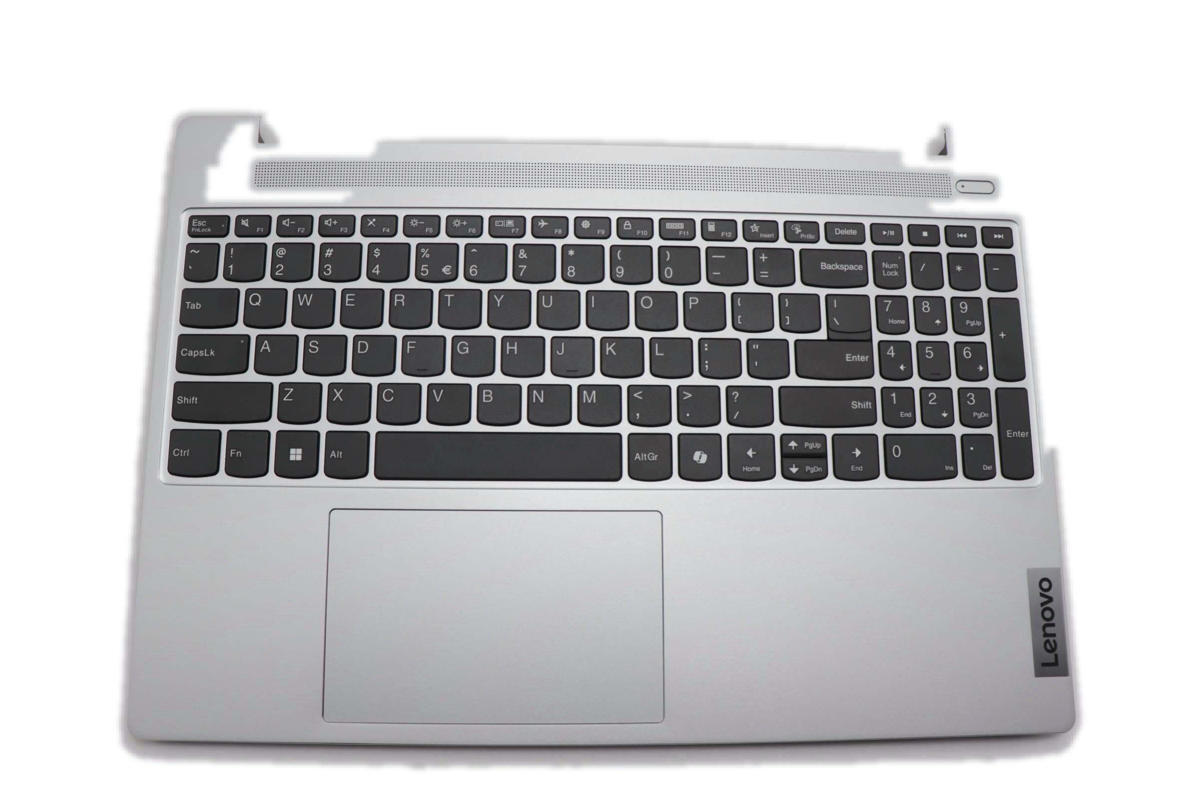 Lenovo IdeaPad Slim 5 15IRH9 Type 83G1 C-Cover Palmrest with US English Euro Non-Backlight Keyboard Non-Fingerprint Cloud Grey 5CB1N78948