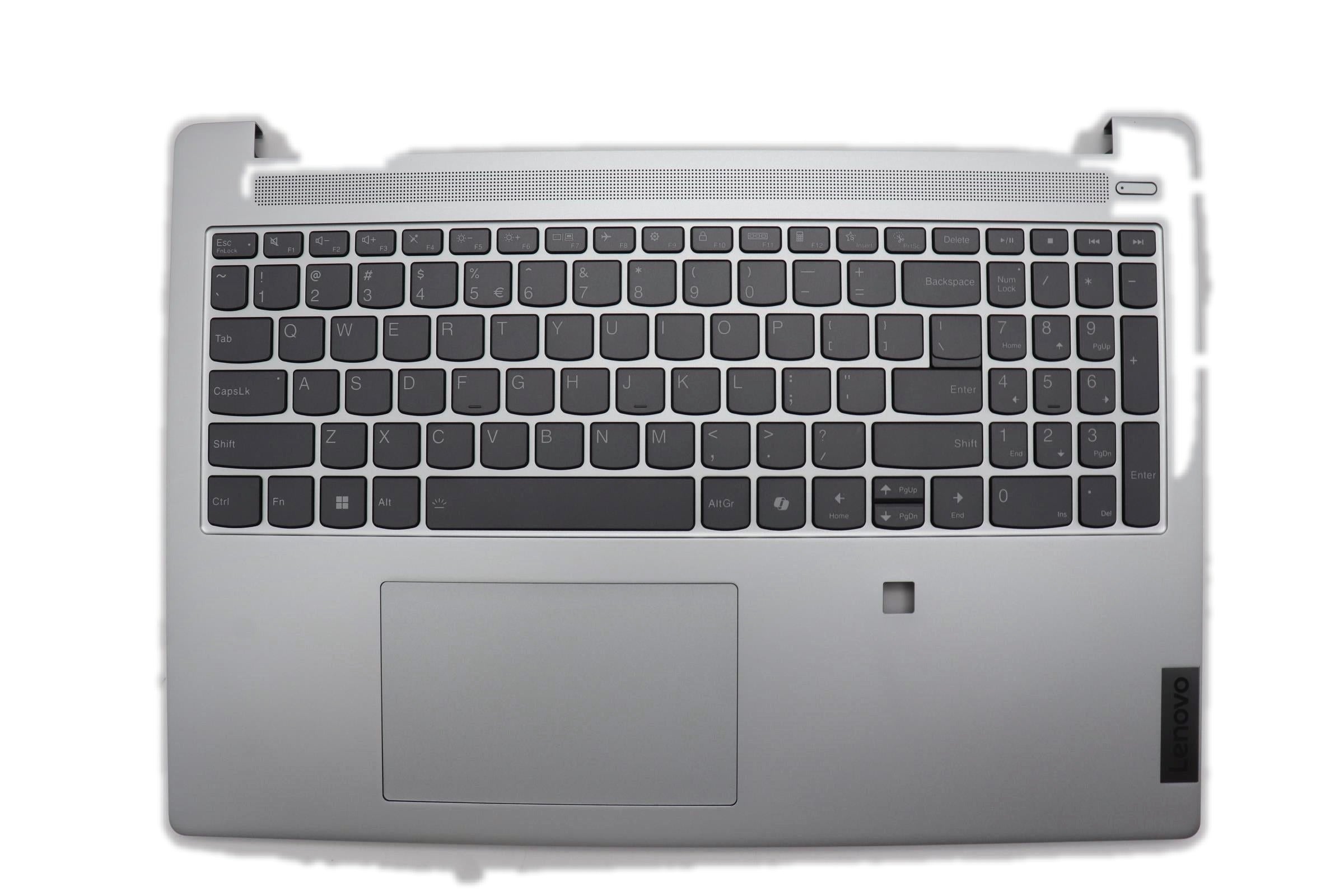 Lenovo IdeaPad Slim 5 16IRU9 Type 83FW C-Cover Palmrest with US English Euro Backlight Keyboard Fingerprint Cloud Grey 5CB1N90969