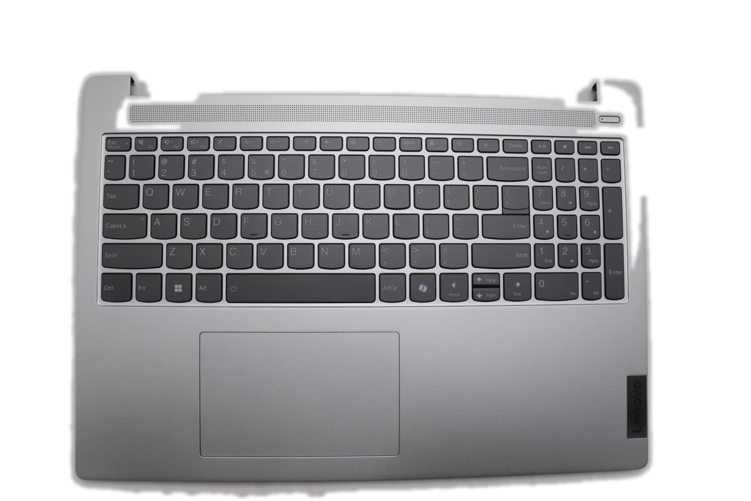 Lenovo IdeaPad Slim 5 16AHP9 Type 83DD C-Cover Palmrest with US English Euro Backlight Keyboard Non-Fingerprint Cloud Grey 5CB1P33474