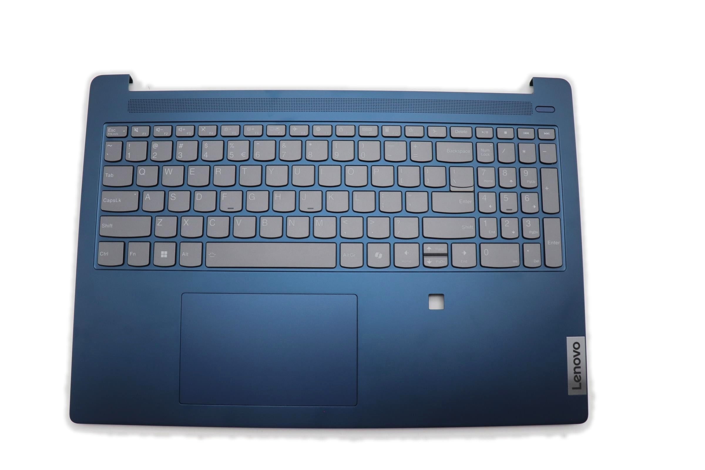 Lenovo IdeaPad Slim 5 16AHP9 Type 83DD C-Cover Palmrest with US English Euro Backlight Keyboard Fingerprint Abyss Blue 5CB1P33505