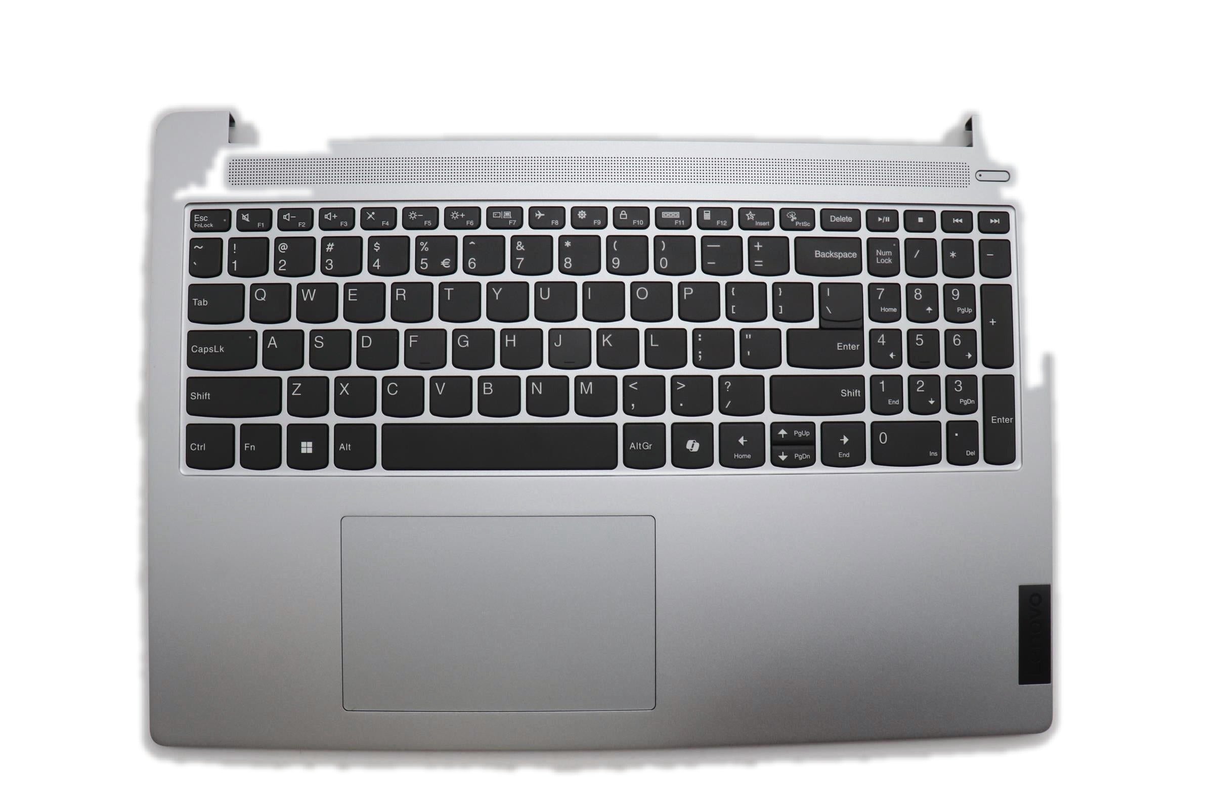 Lenovo IdeaPad Slim 5 16AHP9 Type 83DD C-Cover Palmrest with US English Euro Non-Backlight Keyboard Non-Fingerprint Cloud Grey 5CB1P35983