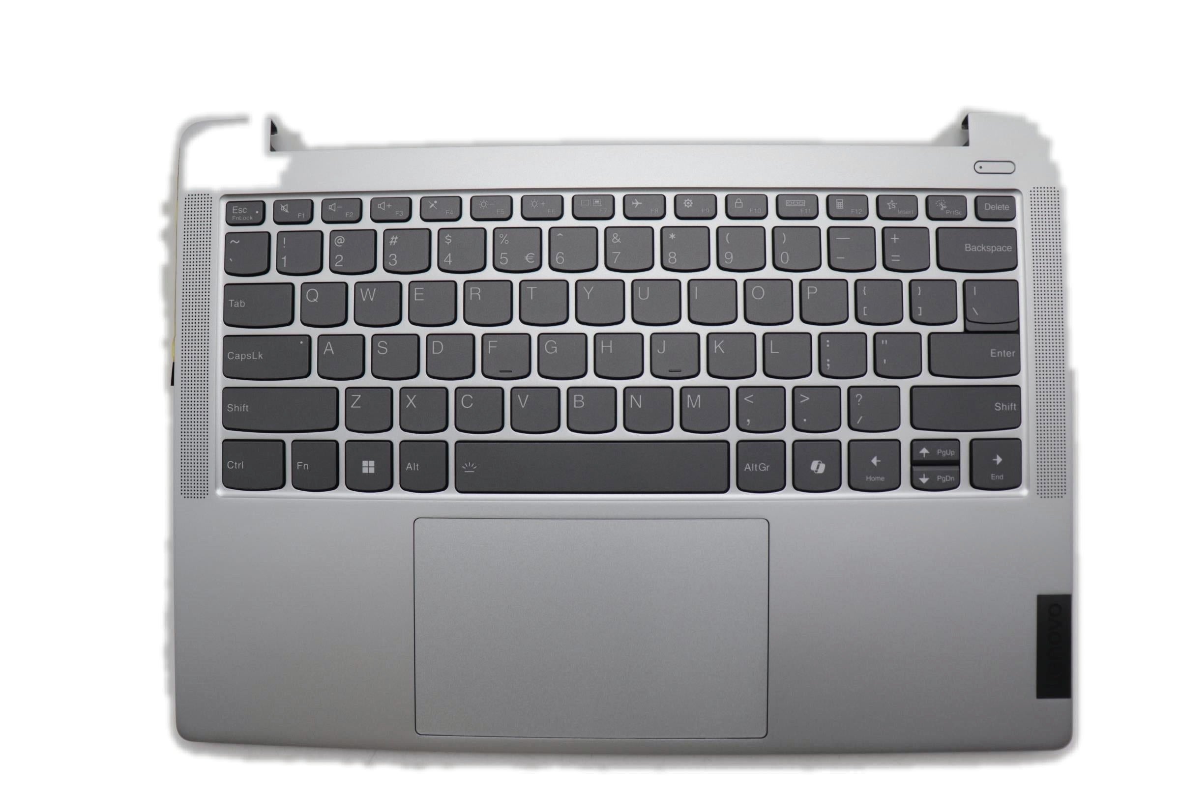 Lenovo IdeaPad Slim 5 14AHP9 Type 83DB C-Cover Palmrest with US English Euro Backlight Keyboard Non-Fingerprint Cloud Grey 5CB1P49002