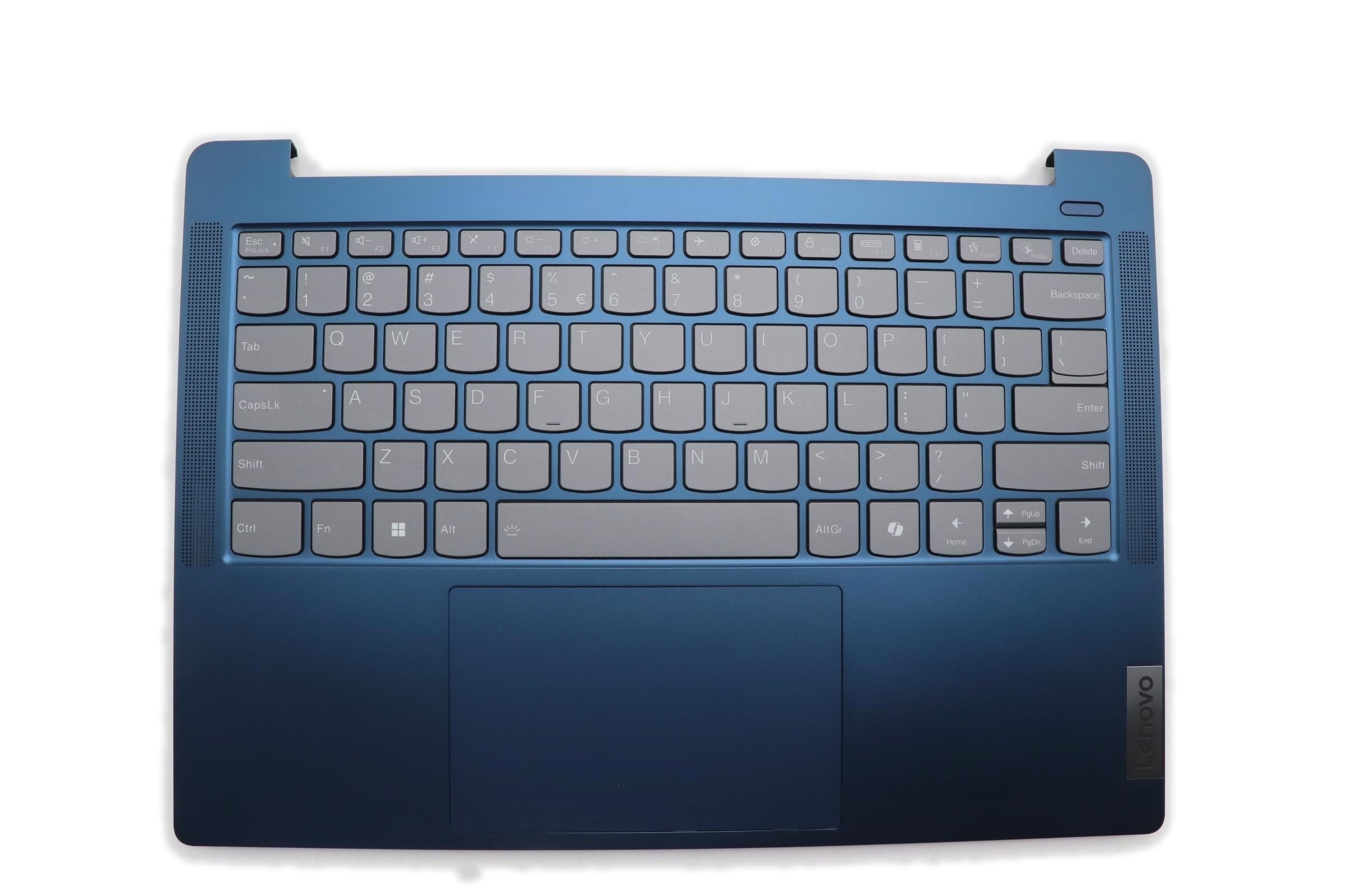 Lenovo IdeaPad Slim 5 14AHP9 Type 83DB C-Cover Palmrest with US English Euro Backlight Keyboard Non-Fingerprint Abyss Blue 5CB1P49199