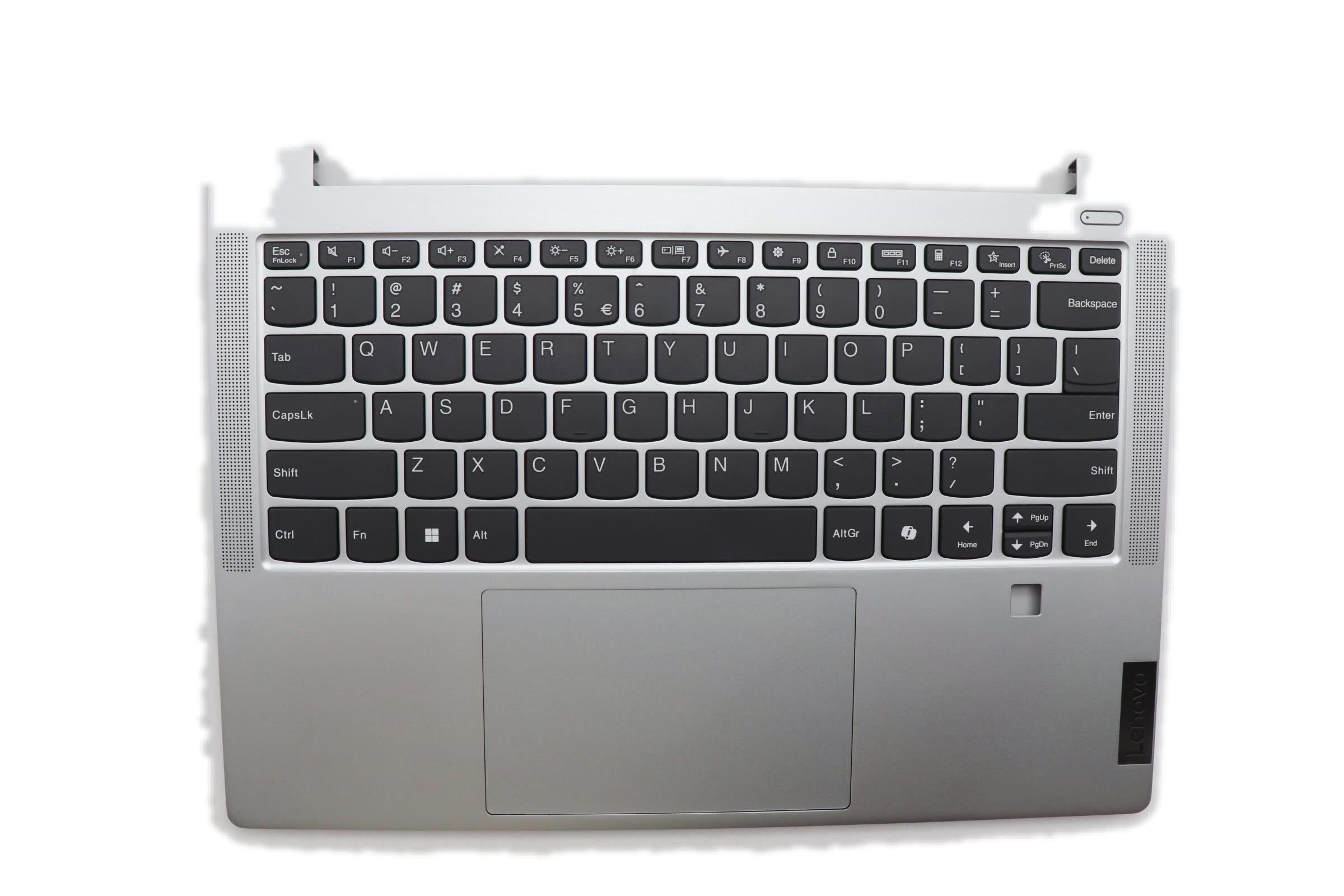 Lenovo IdeaPad Slim 5 14AHP9 Type 83DB C-Cover Palmrest with US English Euro Non-Backlight Keyboard Fingerprint Cloud Grey 5CB1P49448
