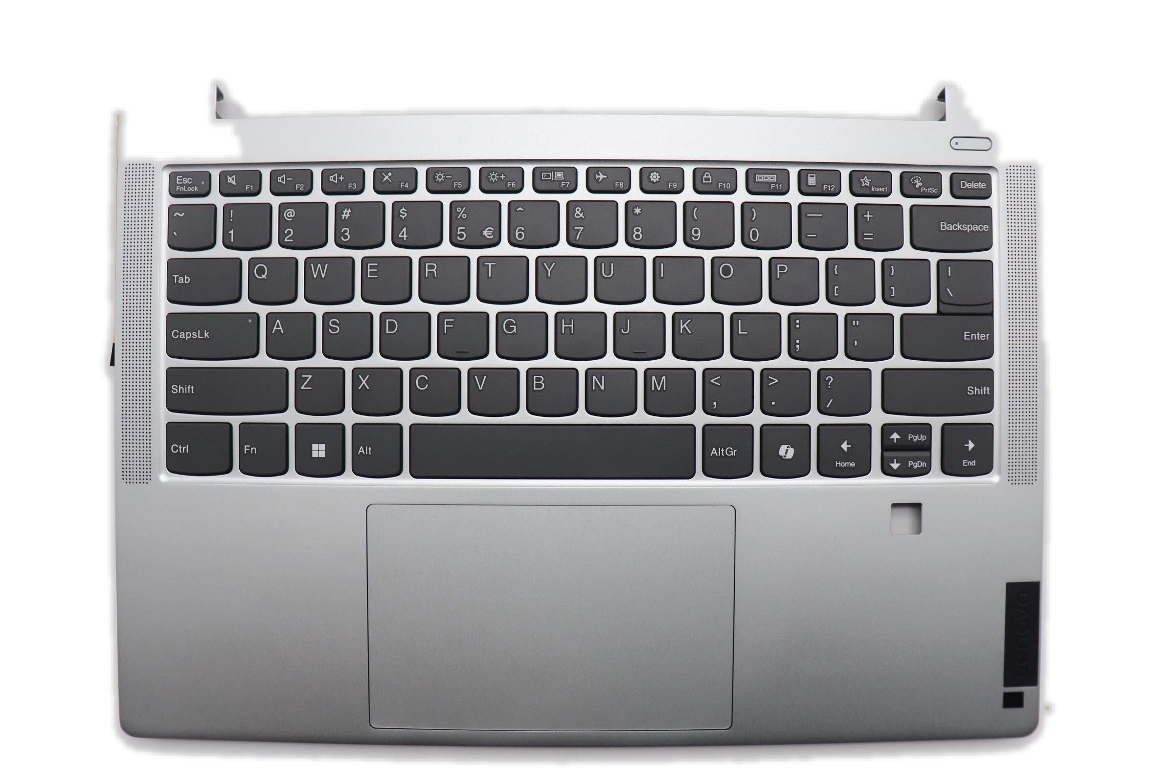 Lenovo IdeaPad Slim 5 14Q8X9 Type 83HL C-Cover with AI keyboard US English Euro Cloud Grey Non-Backlight Fingerprint US 5CB1Q47211