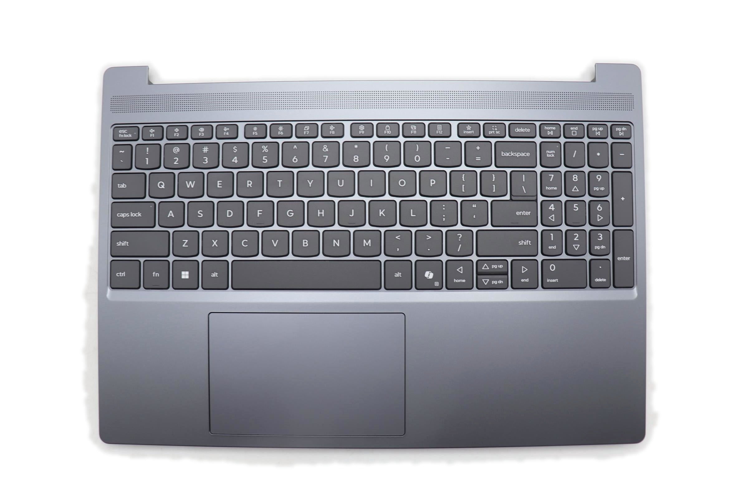 Lenovo IdeaPad Slim 3 15ARP10 Type 83K7 C-Cover with Keyboard US English Luna Grey Non-Backlight 5CB1R27841