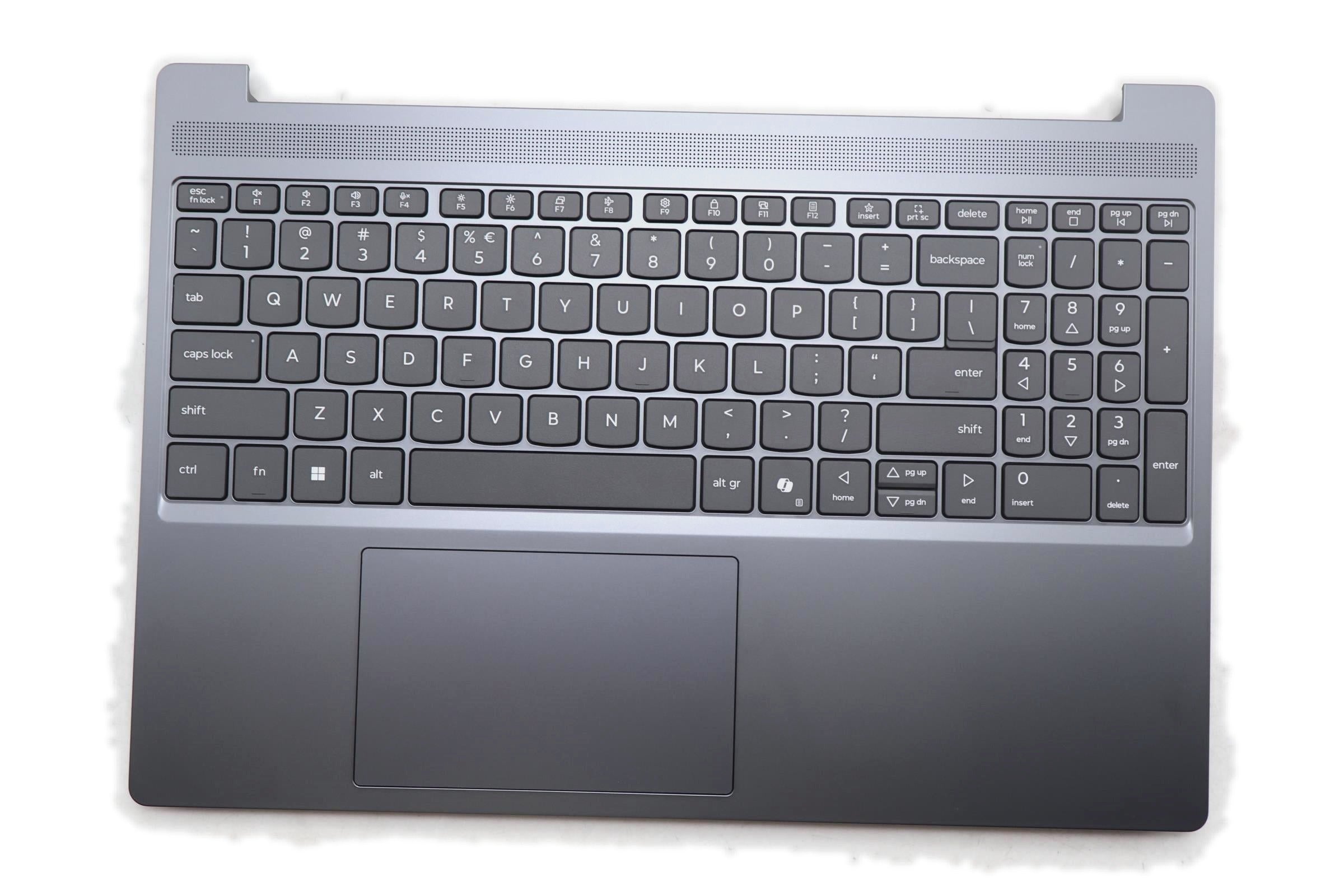 Lenovo IdeaPad Slim 3 15ARP10 Type 83K7 C-Cover with Keyboard US English Euro Luna Grey Non-Backlight 5CB1R27876