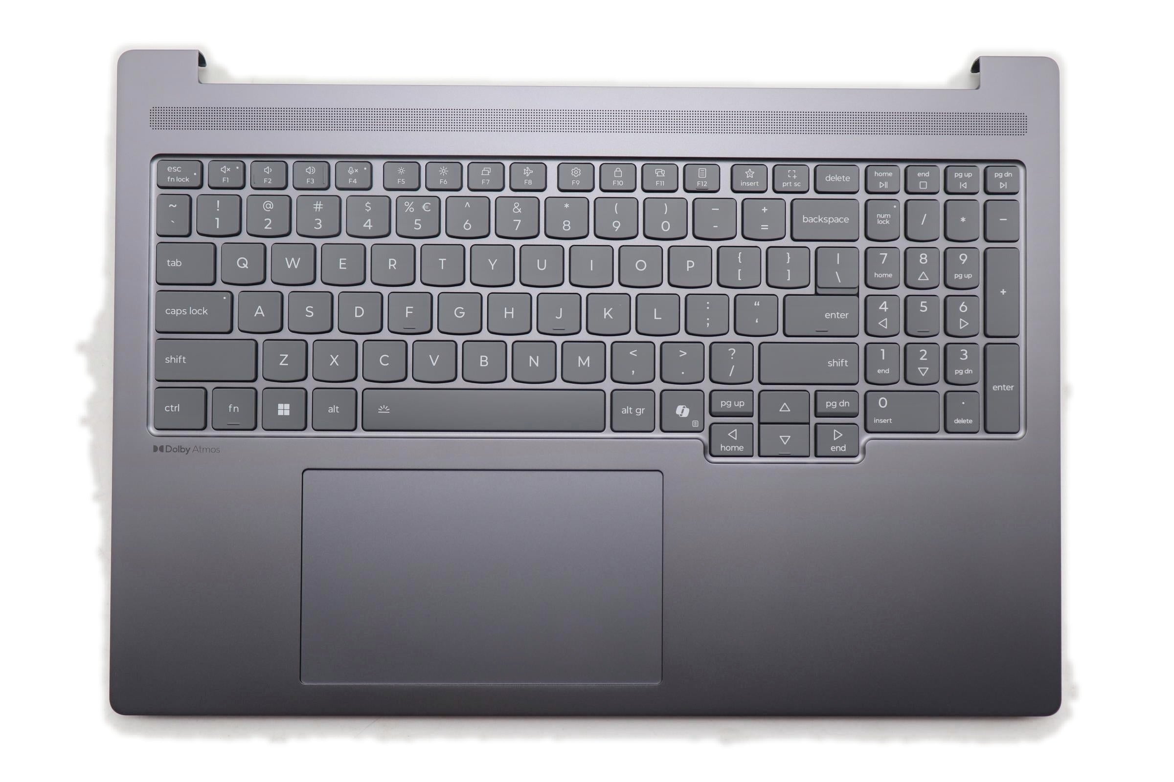 Lenovo IdeaPad Pro 5 16IAH10 Type 83JM C-Cover with Keyboard US English Euro Luna Grey for Integrated Graphics 5CB1R61133