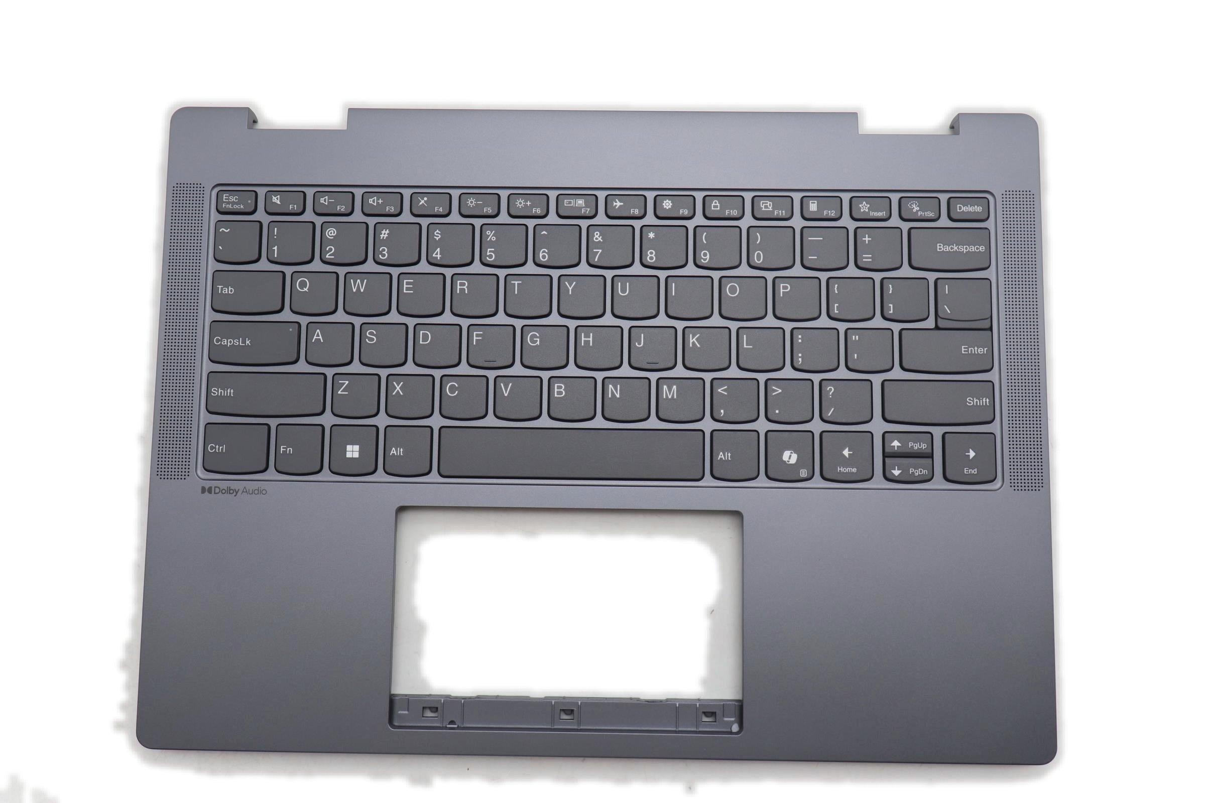 Lenovo IdeaPad 5 2-in-1 14AKP10 Type 83KT C-Cover Palmrest with English Keyboard Non-Fingerprint Luna Grey 5CB1S02777