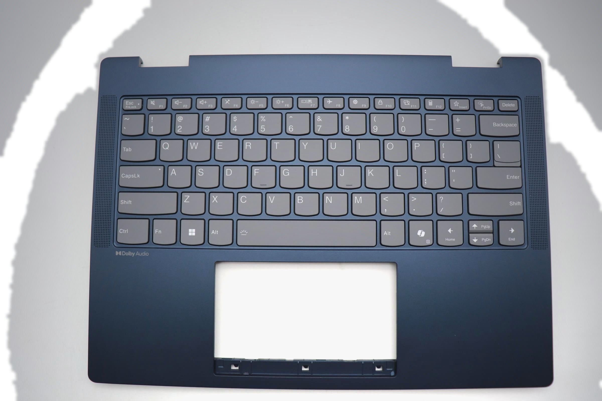 Lenovo IdeaPad 5 2-in-1 14AKP10 Type 83KT C-Cover Palmrest with English Cosmic Backlight Keyboard Non-Fingerprint Blue 5CB1S02837