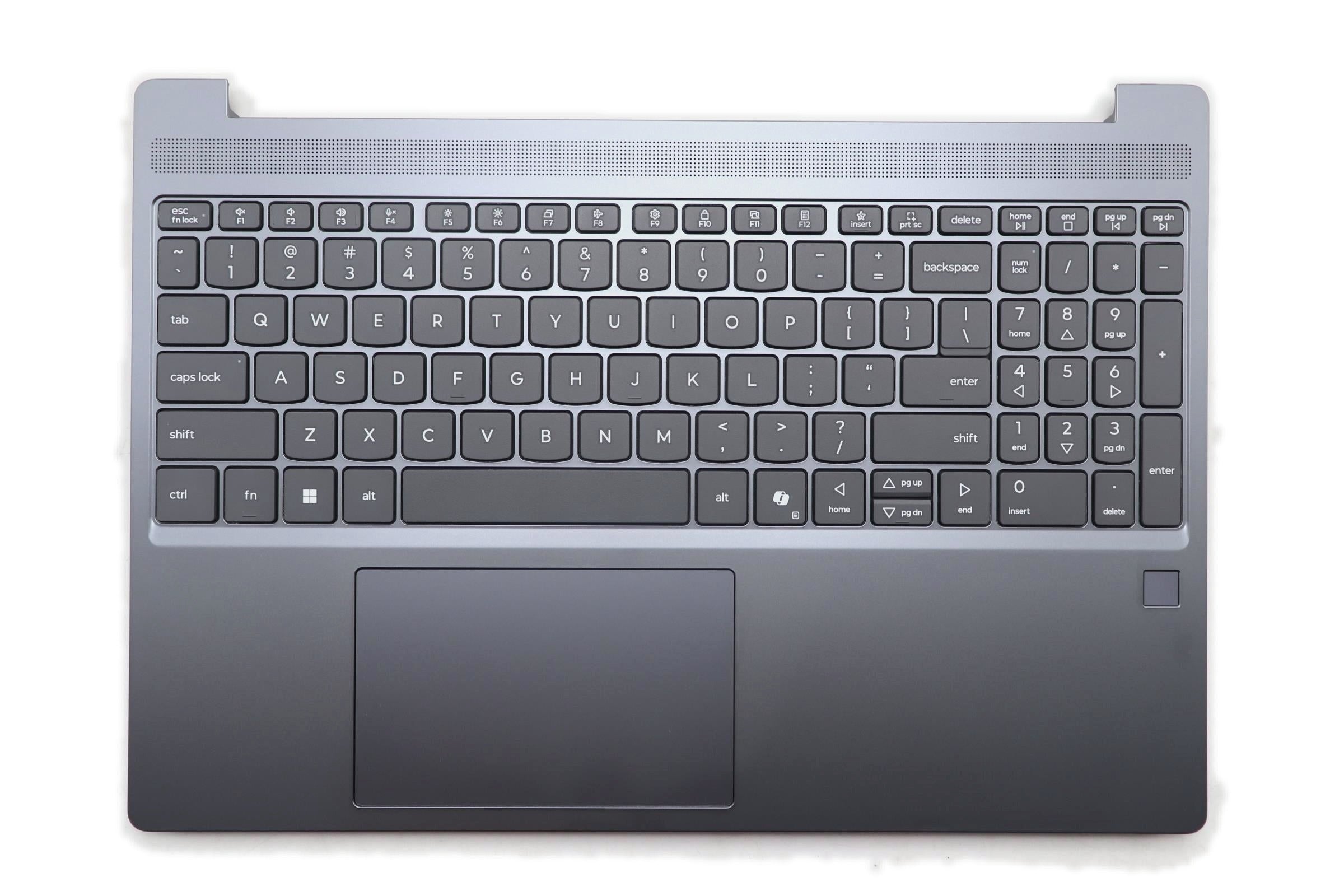 Lenovo IdeaPad Slim 3 15Q8X10 Type 83N3 C-Cover Palmrest with English Non-Backlight Keyboard Fingerprint Luna Grey 5CB1S05147