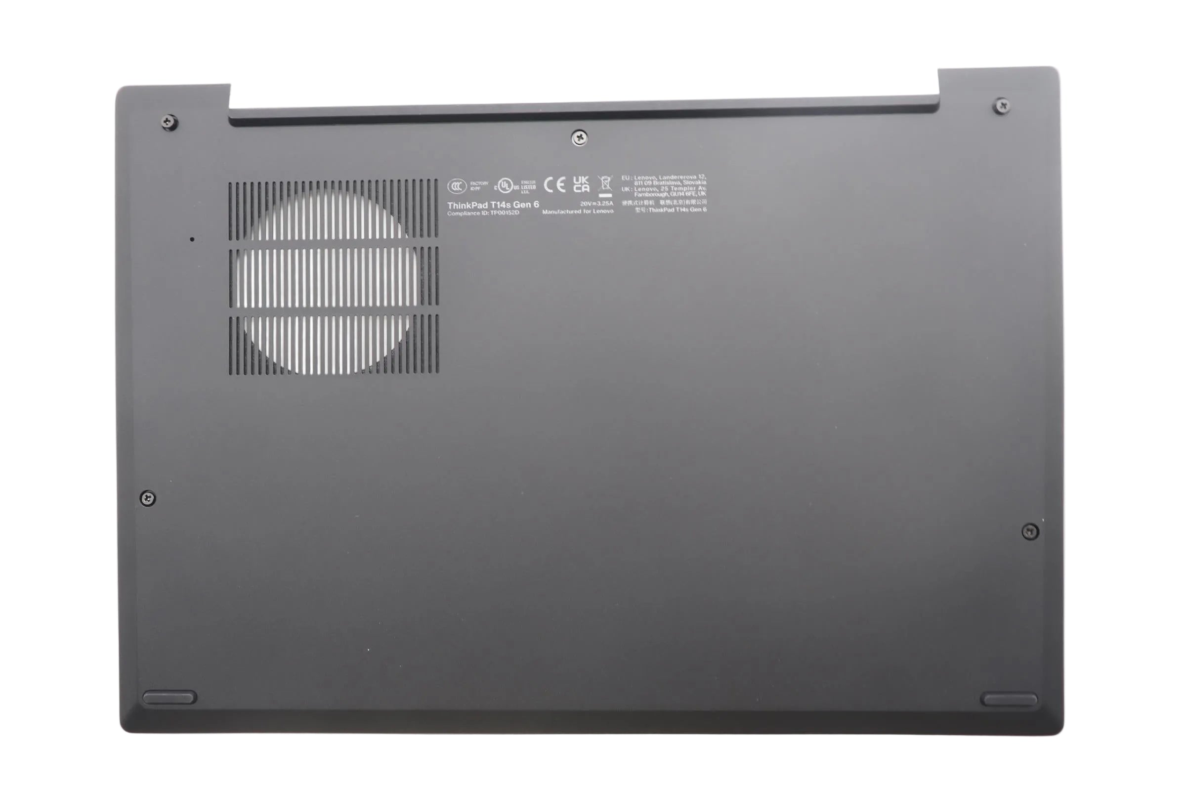 Lenovo ThinkPad T14s Gen 6 Bottom Base Cover D-Cover Black 5CB1S55404