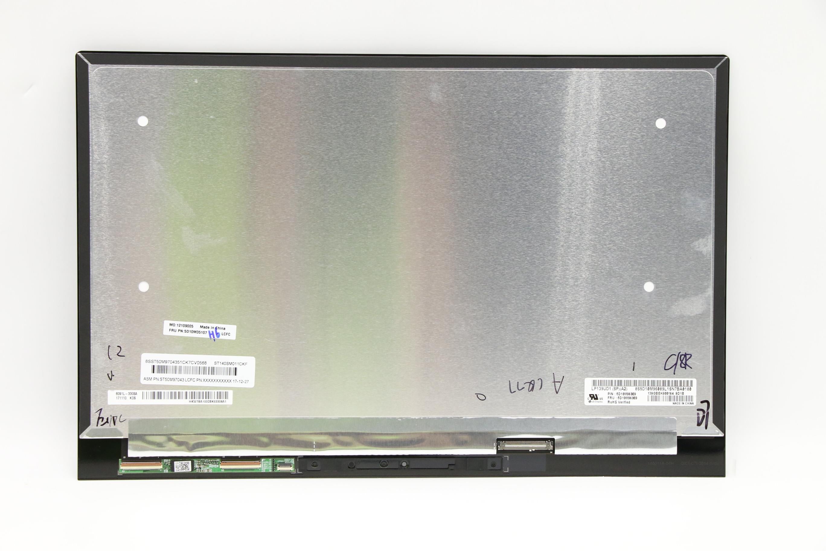 Lenovo ideapad Yoga 910-13IKB / ideapad Yoga 910-13IKB Glass LCD Assembly LCD Module 13.9" UHD Touch Glare IPS 300nit 5D10M35107