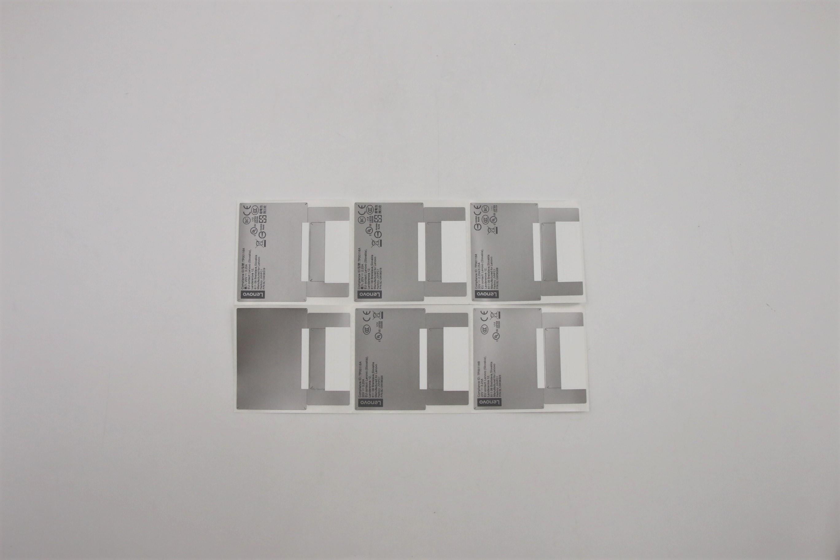 Lenovo ThinkPad E14 Type 20RA 20RB Skids SYSTEM label Silver 5L10V15301