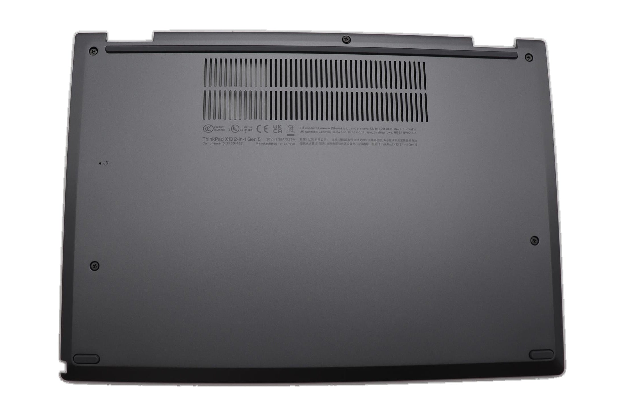 Lenovo ThinkPad X13 2-in-1 Gen 5 Type 21LW Group GY WLAN D COVER+SCREW 5M11P69191