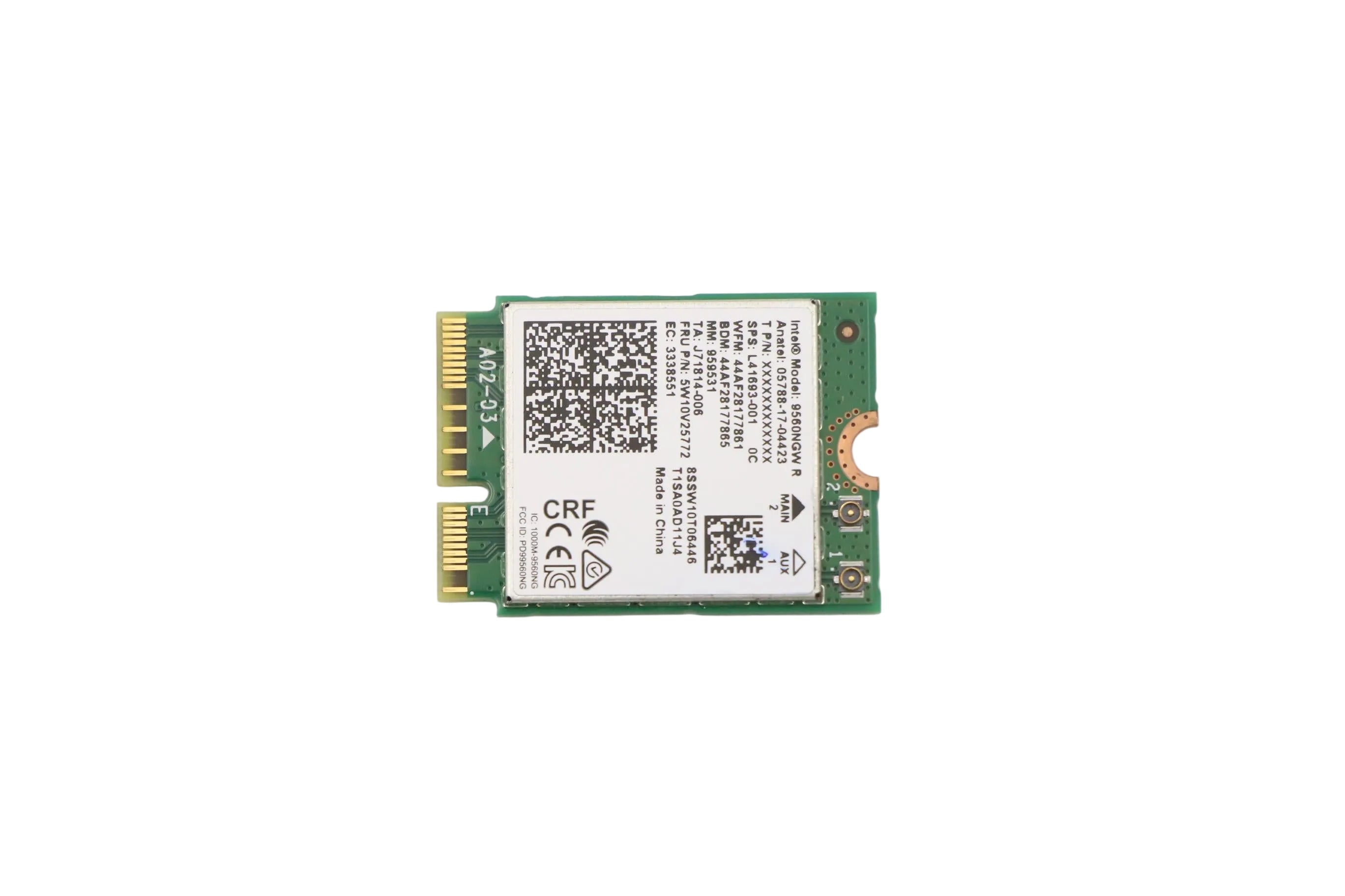 Lenovo IdeaPad 1 15IRU7 Type 83B4 Intel 9560 WiFi Bluetooth Wireless Card 5W10V25772