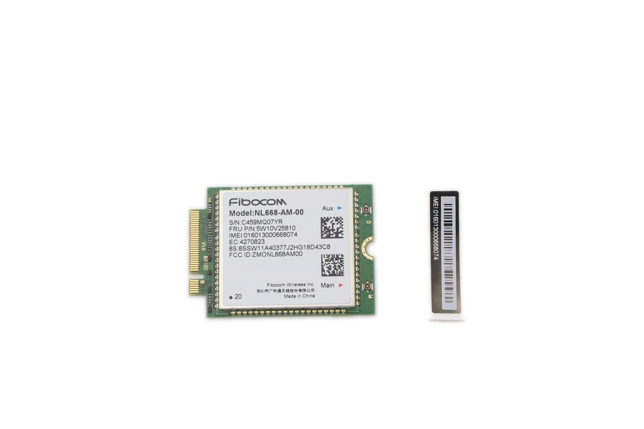 Lenovo Type 82J7, 82J8 Lenovo 100e Chromebook Gen 3 Wireless Card Wireless CMB FBC NL668 5W10V25810