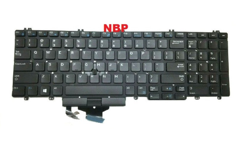 New Replacement Dell Precision 7530 7540 7730 7740 US Non-Backlit Keyb ...