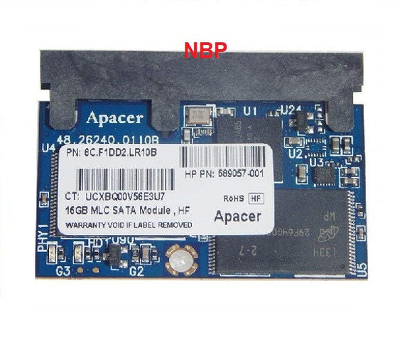 Genuine HP Apacer 16GB MLC SATA SSD Drive (U) 689057-001 6C.F1DD2