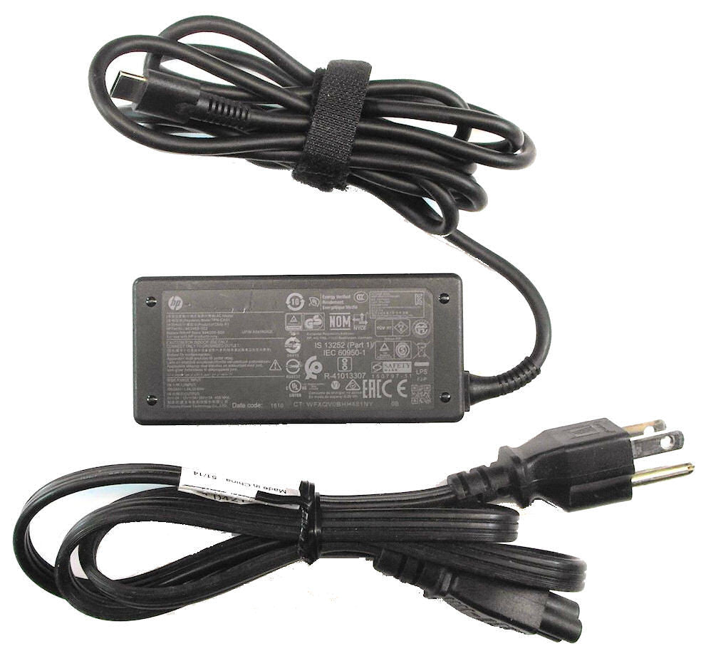 HP 45W USB-C Type-C AC Power Adapter – TPN-CA08 / 935444-002 – For Pavilion Laptops