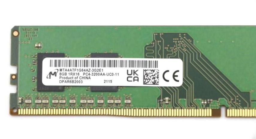 New Genuine Micron 8GB PC4-25600 3200MHz DDR4 UDimm Memory