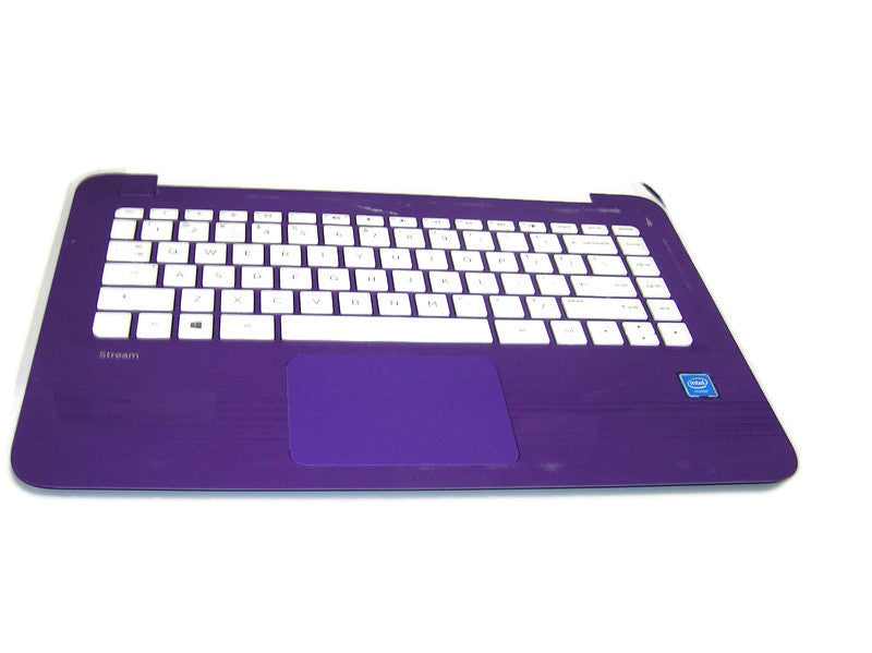 New Genuine HP Stream 14-CB011DS Palmrest TouchPad Keyboard Purple 905 ...