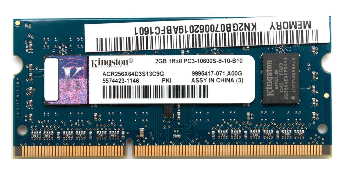 Genuine Kingston 2GB PC3-10600S-9 DDR3 1333MHz ACR256X64D3S13C9G