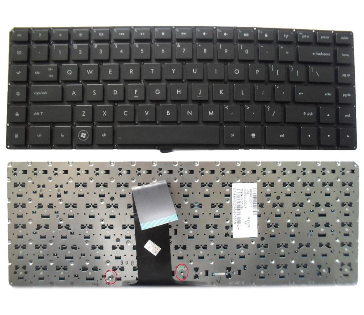 Clavier HP ENVY 17-3000 – QWERTY Espagnol – Noir – Neuf (ouvert) – V128026A